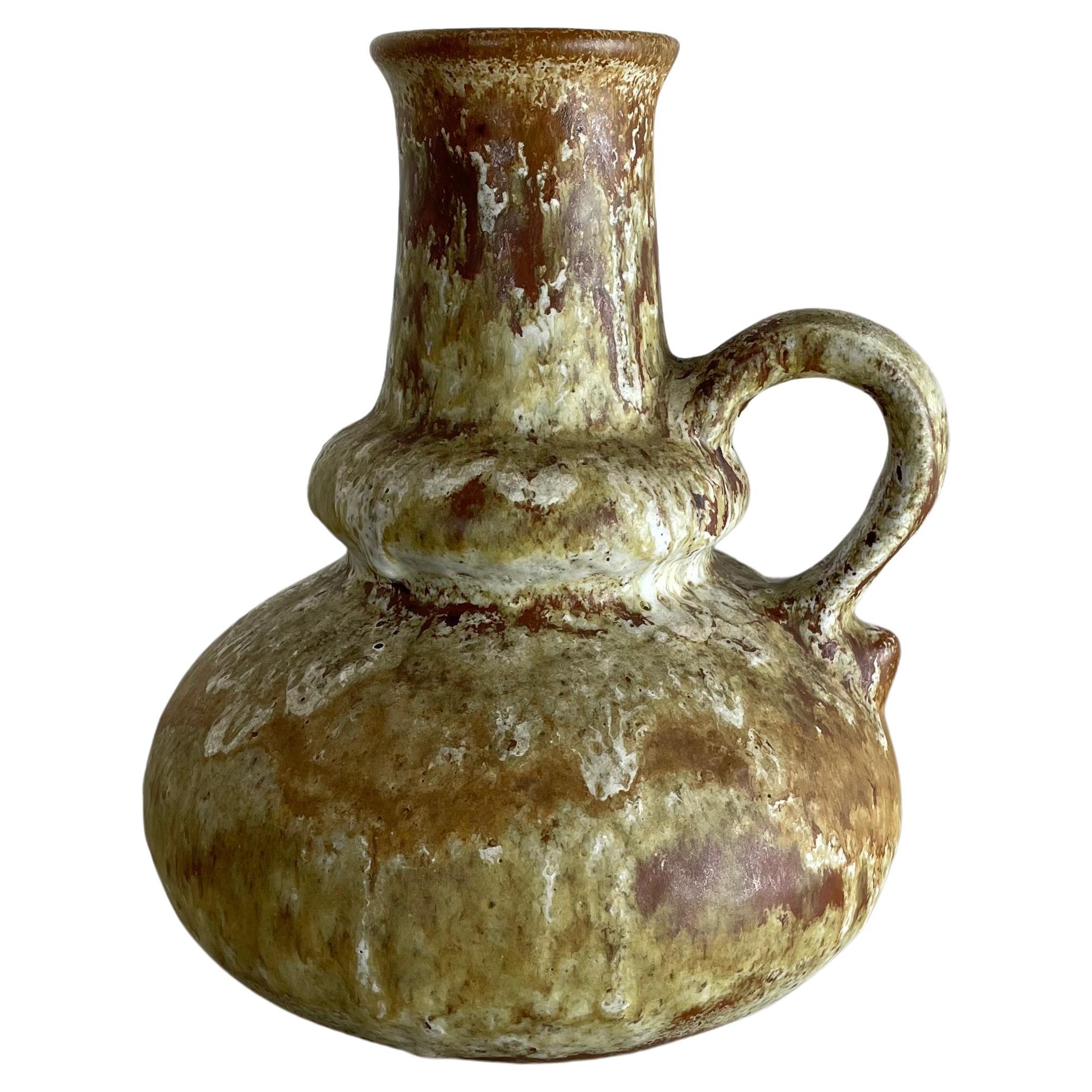 Vaso brutalista WGP Pottery Fat Lava Multi-Color Objects for Objects by Ruscha, Germania, anni '70