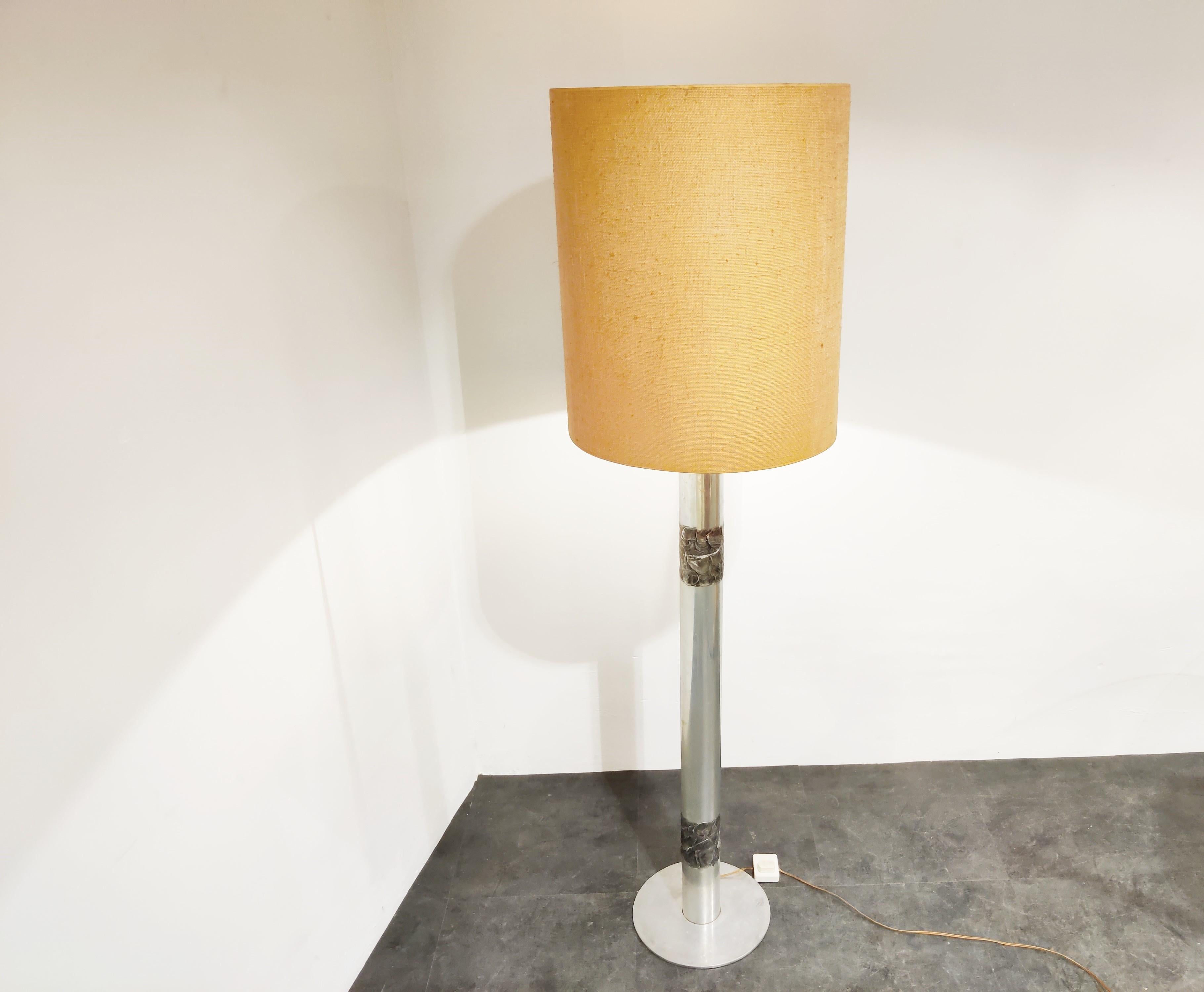 Late 20th Century Brutalist Willy Luyckx Floor Lamp, 1970s