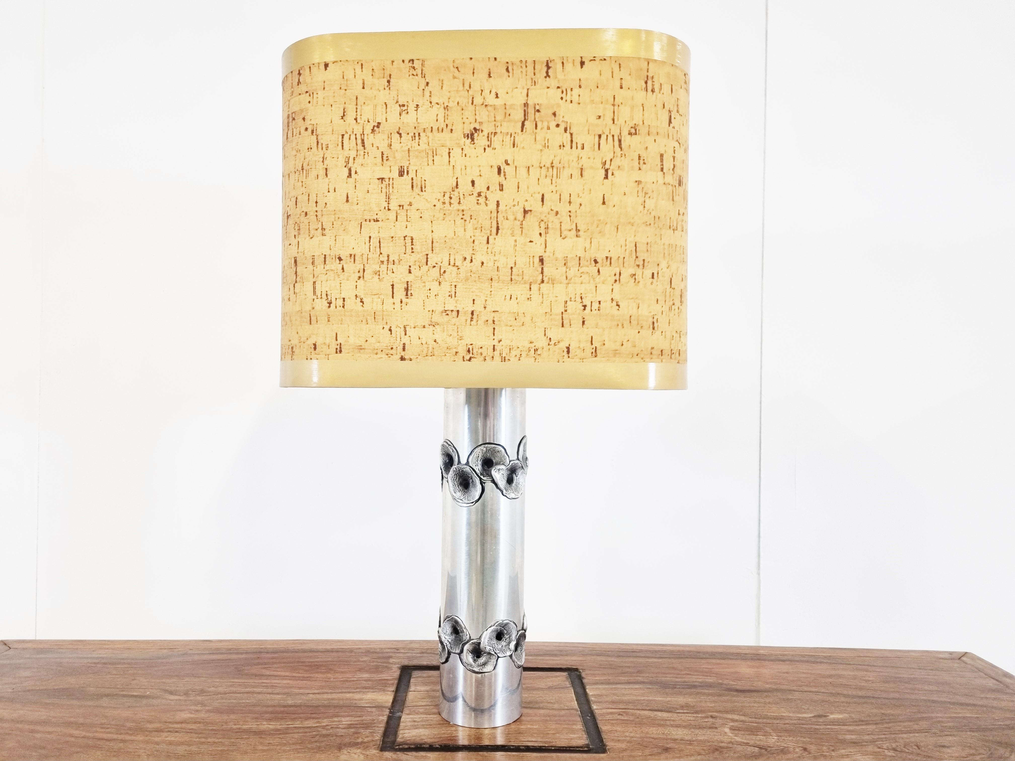 Brutalist Willy Luyckx Table Lamp, 1970s 4