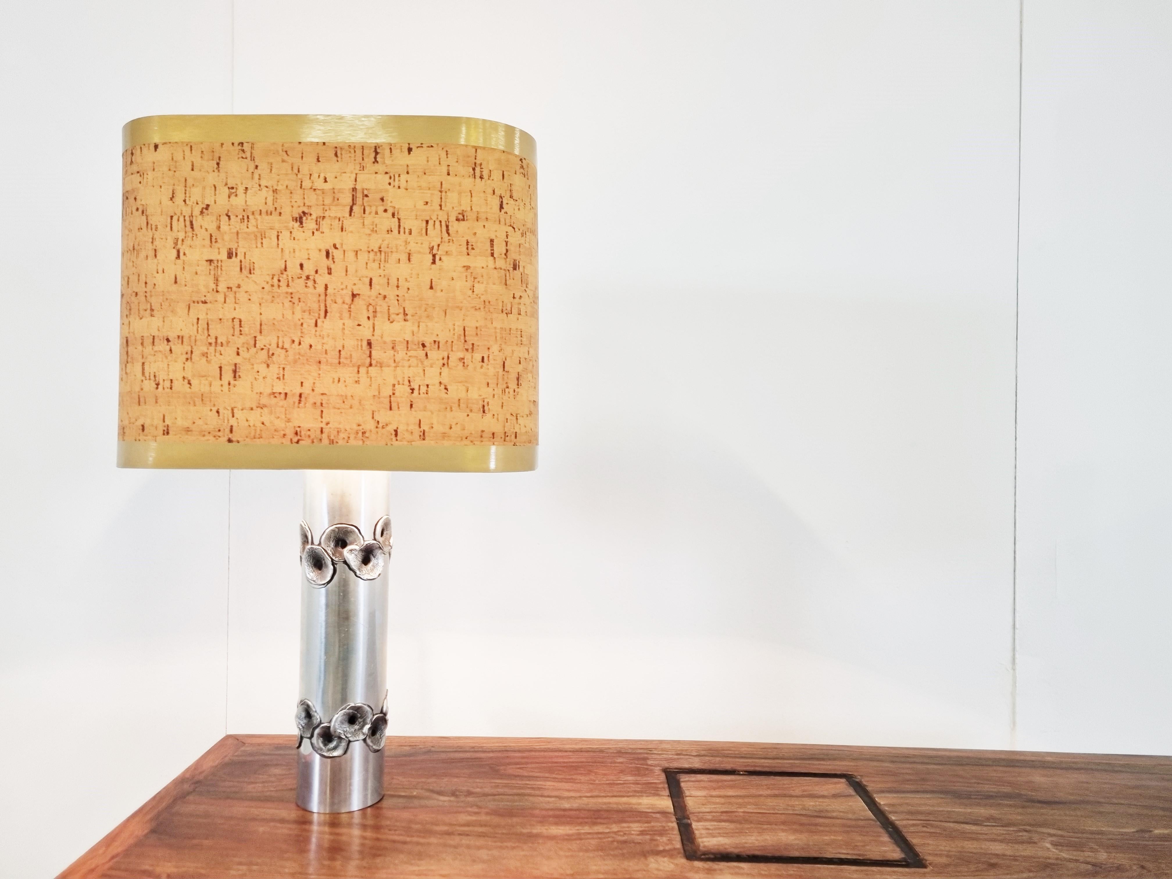 Brutalist Willy Luyckx Table Lamp, 1970s In Good Condition In HEVERLEE, BE