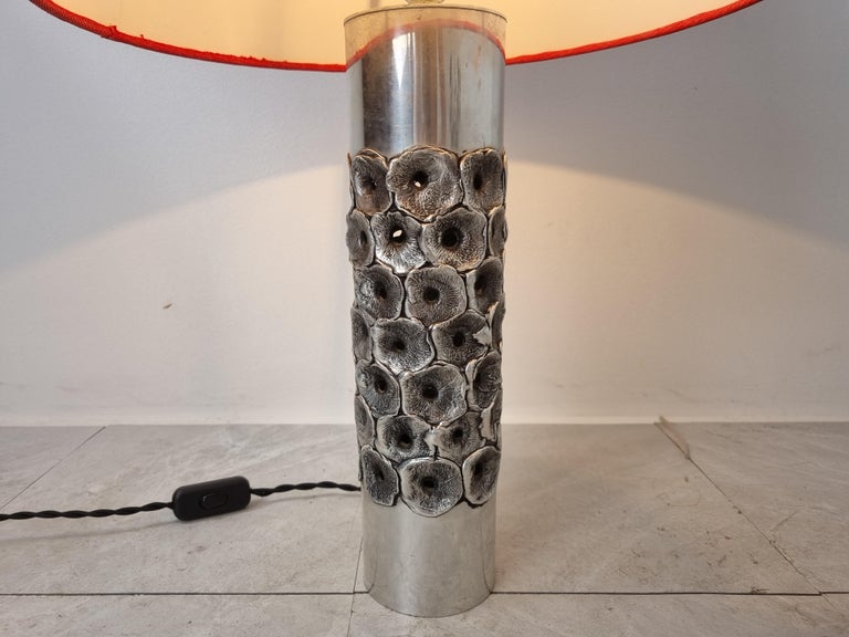 Brutalist Willy Luyckx Table Lamp, 1970s In Good Condition For Sale In HEVERLEE, BE