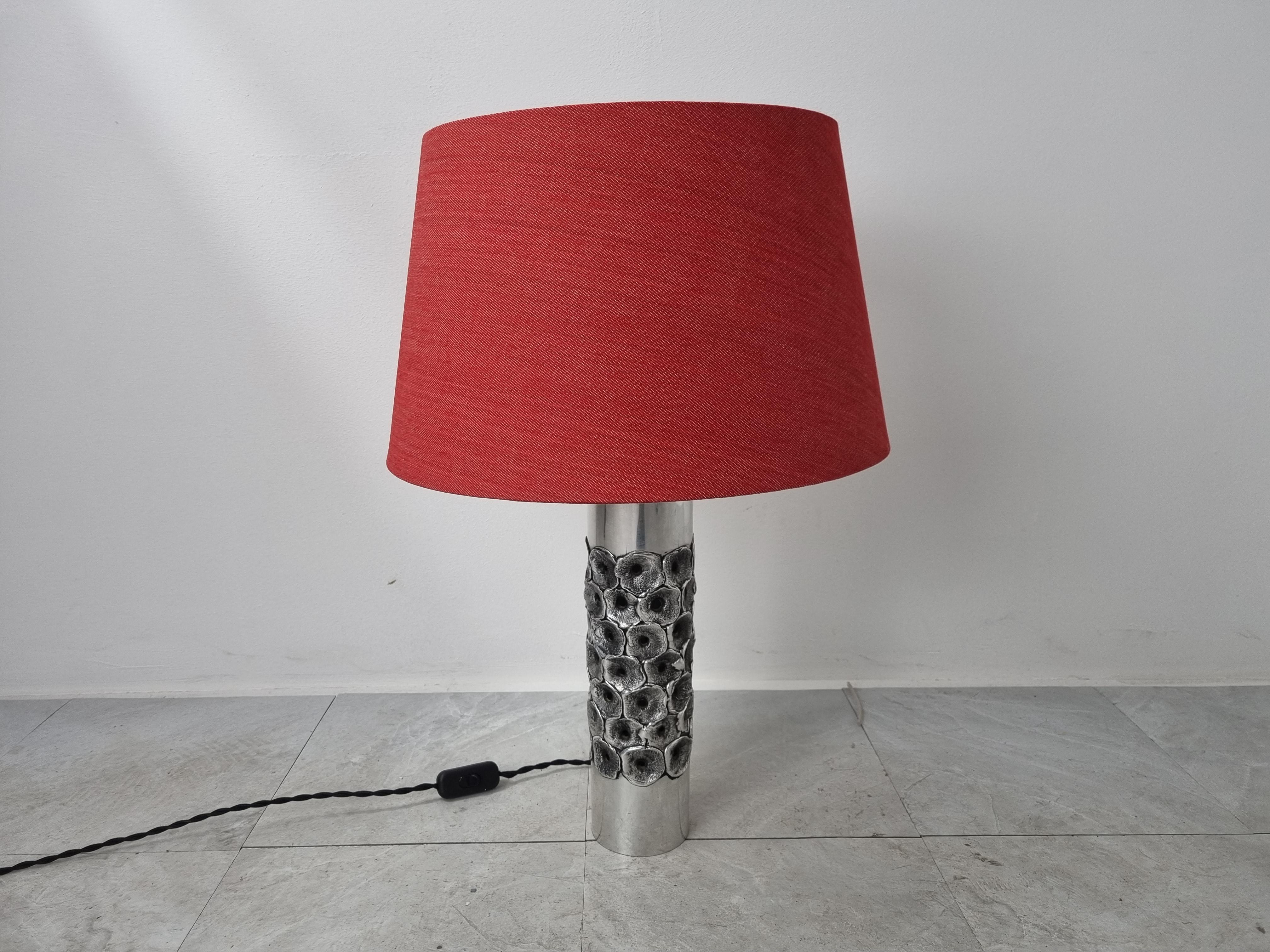 Brutalist Willy Luyckx Table Lamp, 1970s 2