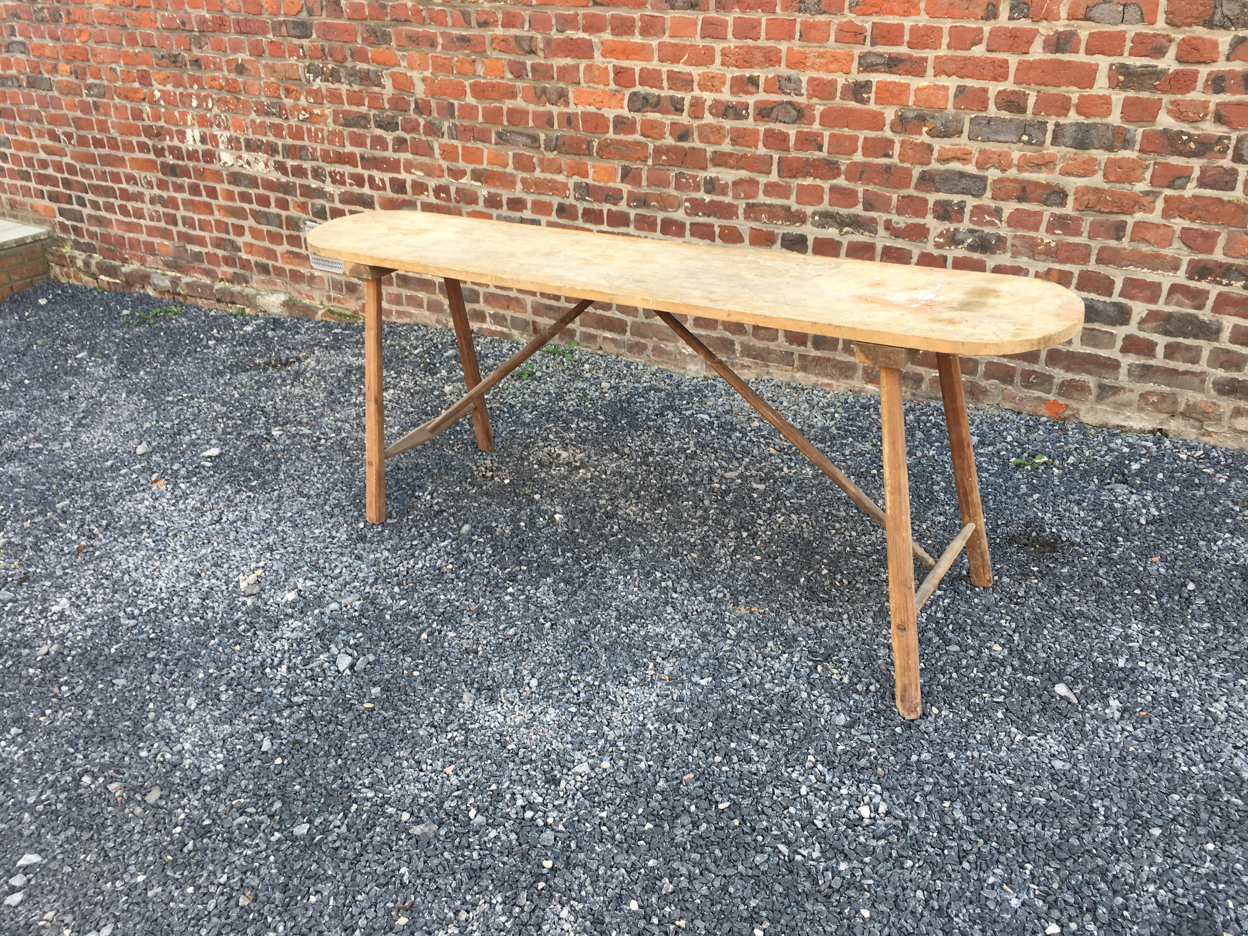 Mid-20th Century Brutalist Wooden Console Table, circa 1930