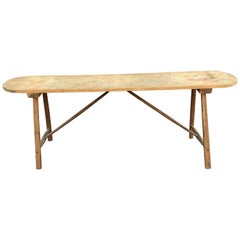 brutalist console table Brutalist Wooden Console Table, circa 1930