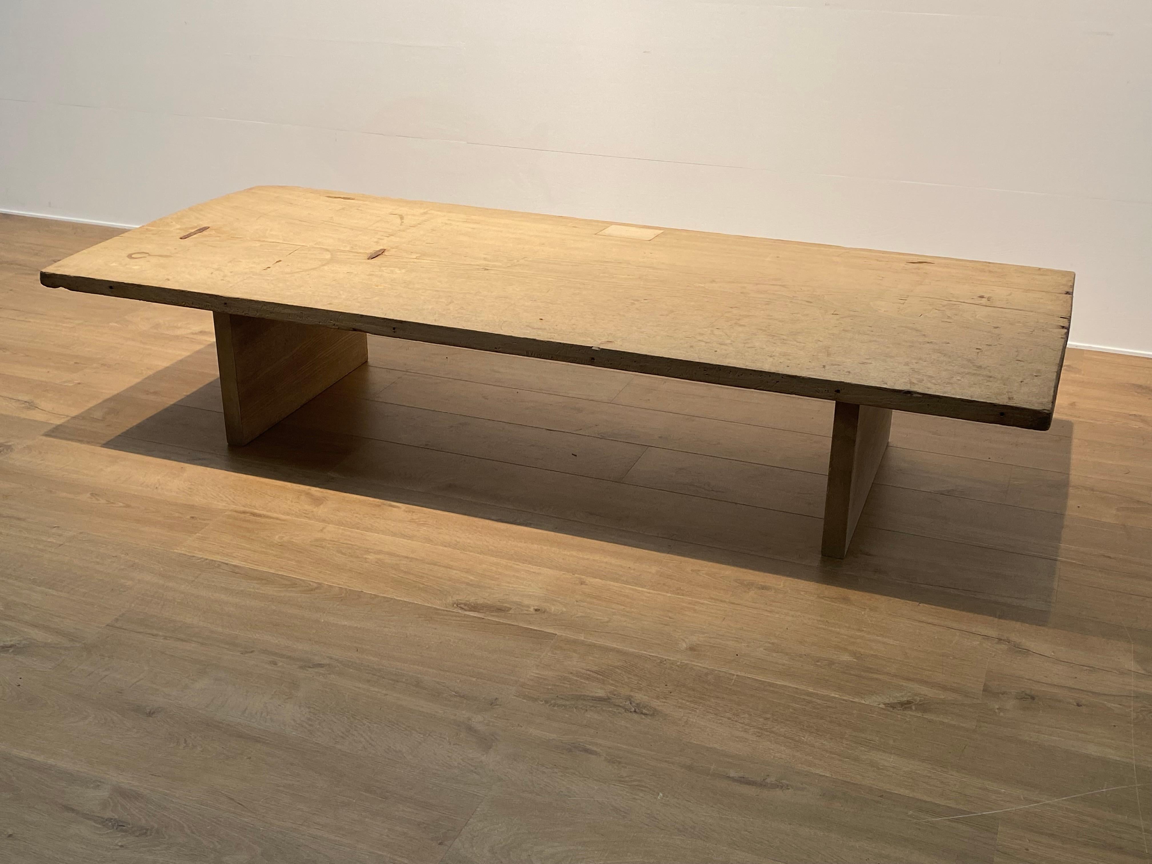 Brutalist Wooden Sofa Table 3
