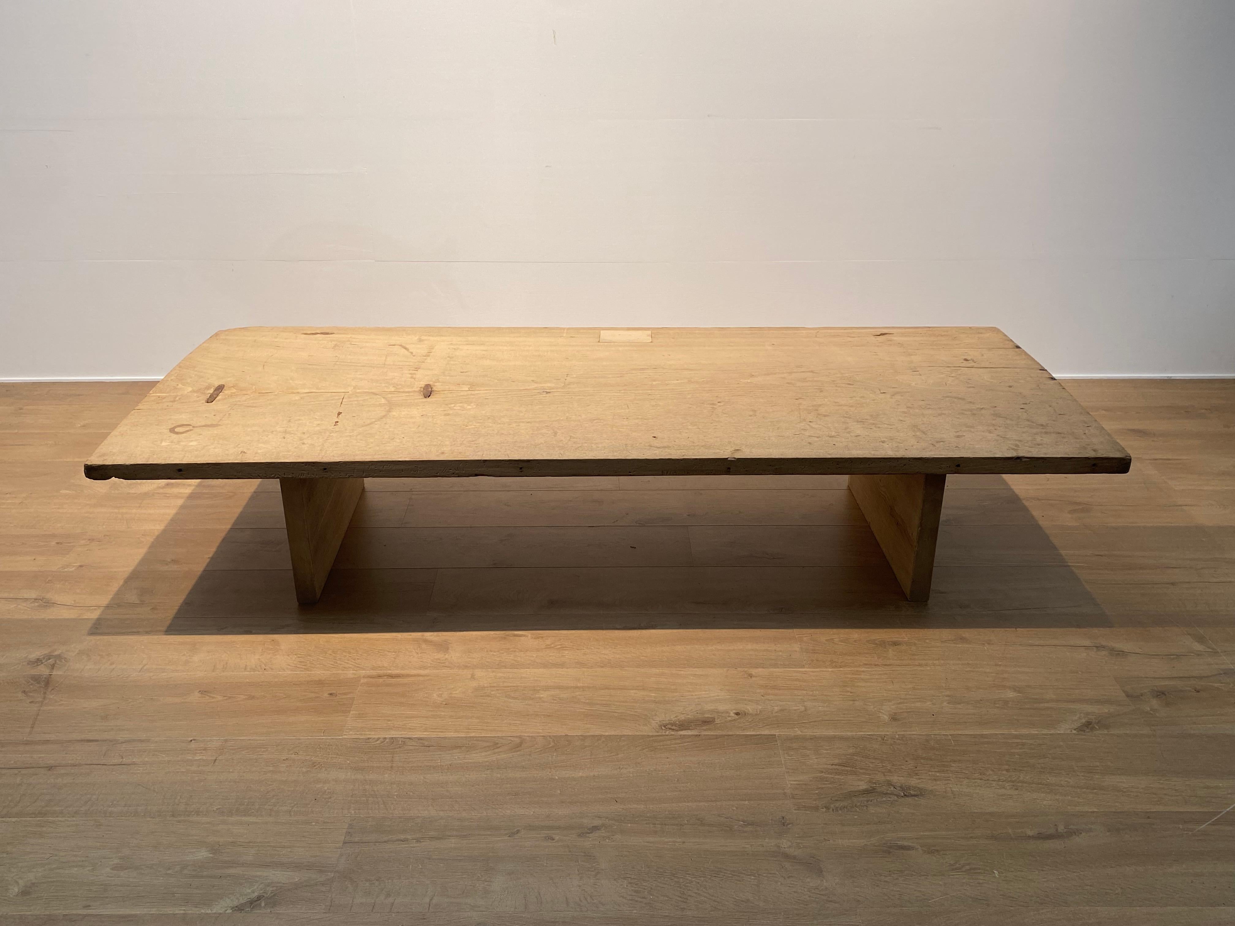 Brutalist Wooden Sofa Table 7