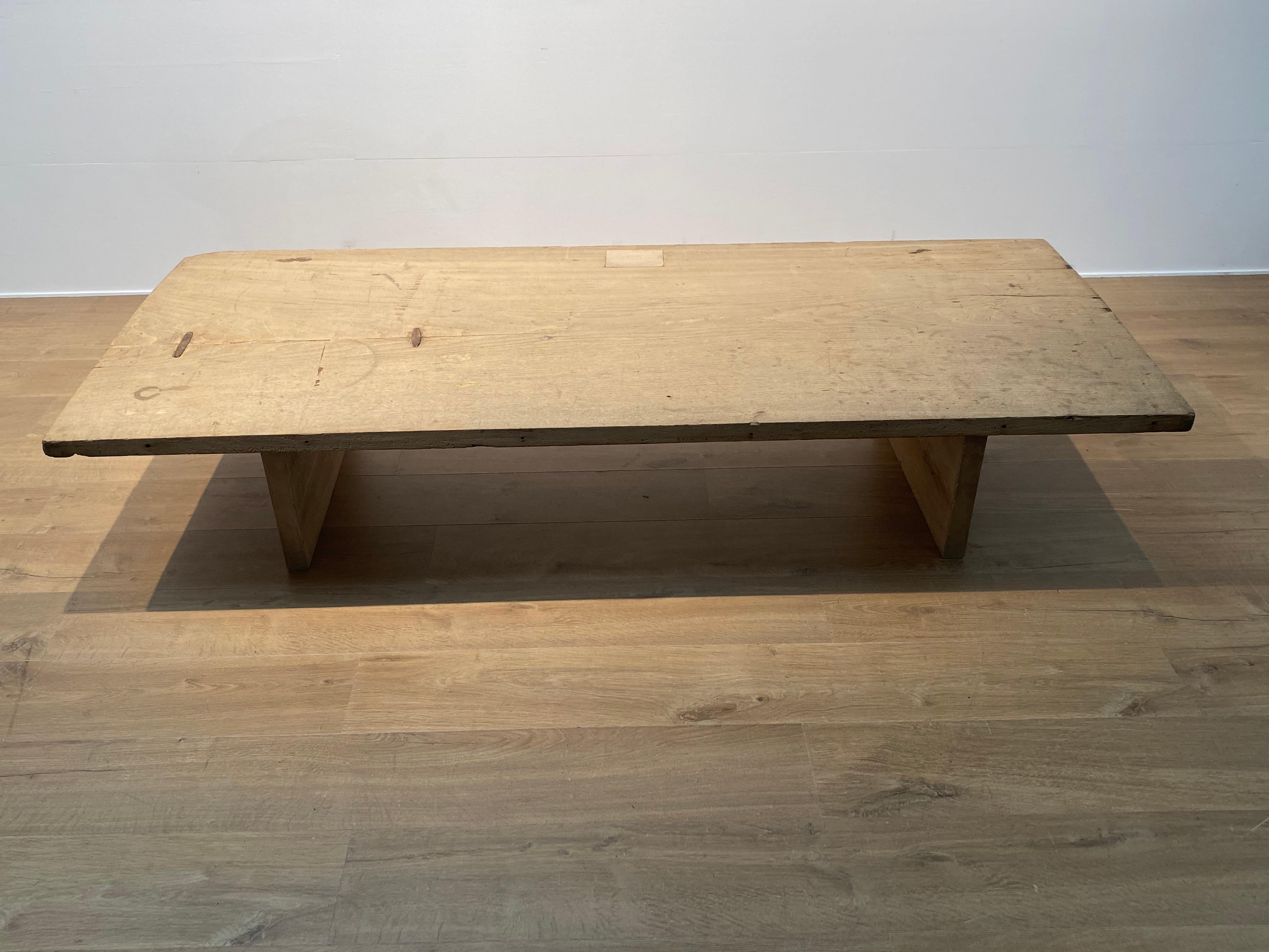 Brutalist Wooden Sofa Table 8