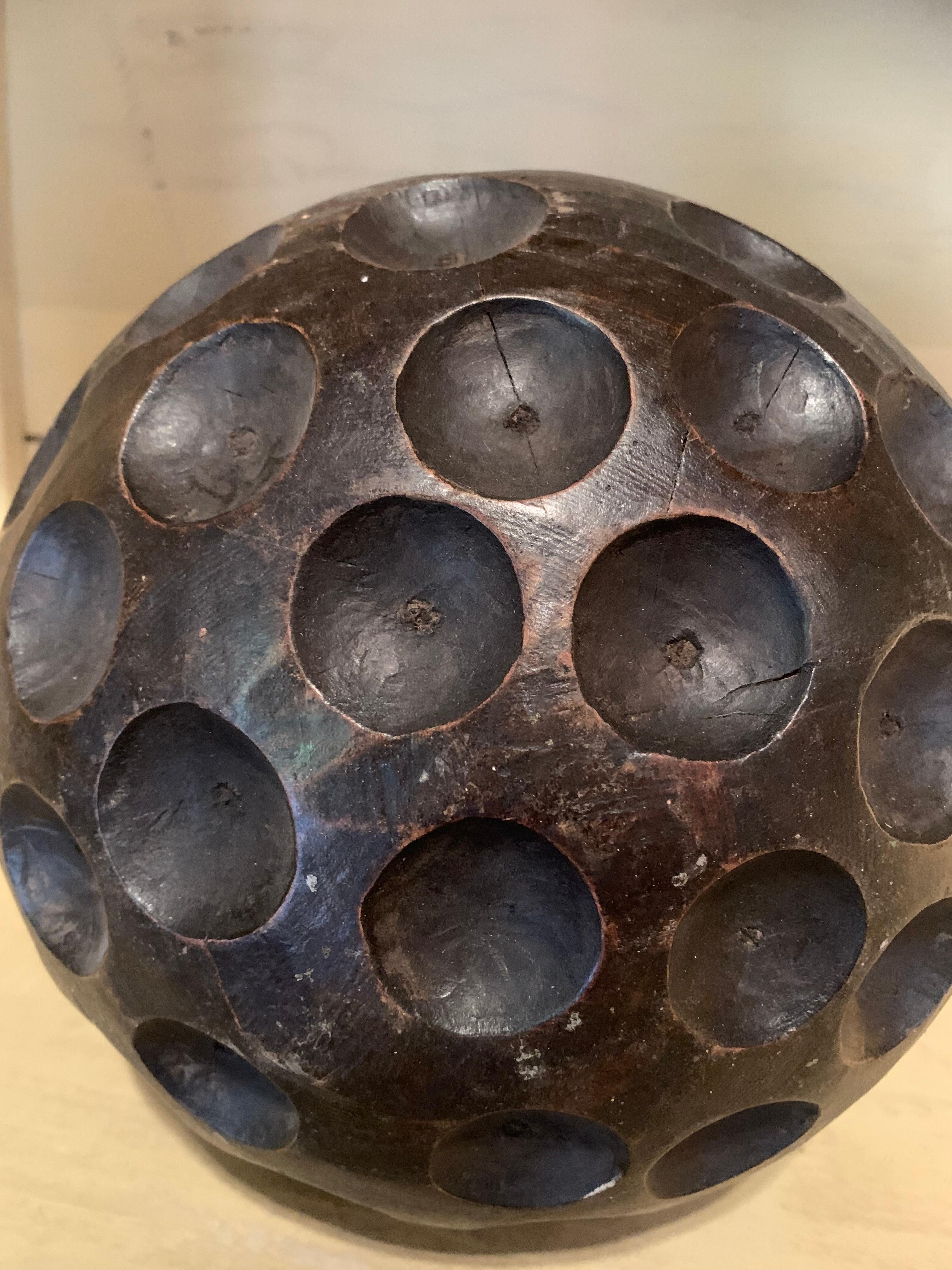 Brutalist Wooden Spheres 1