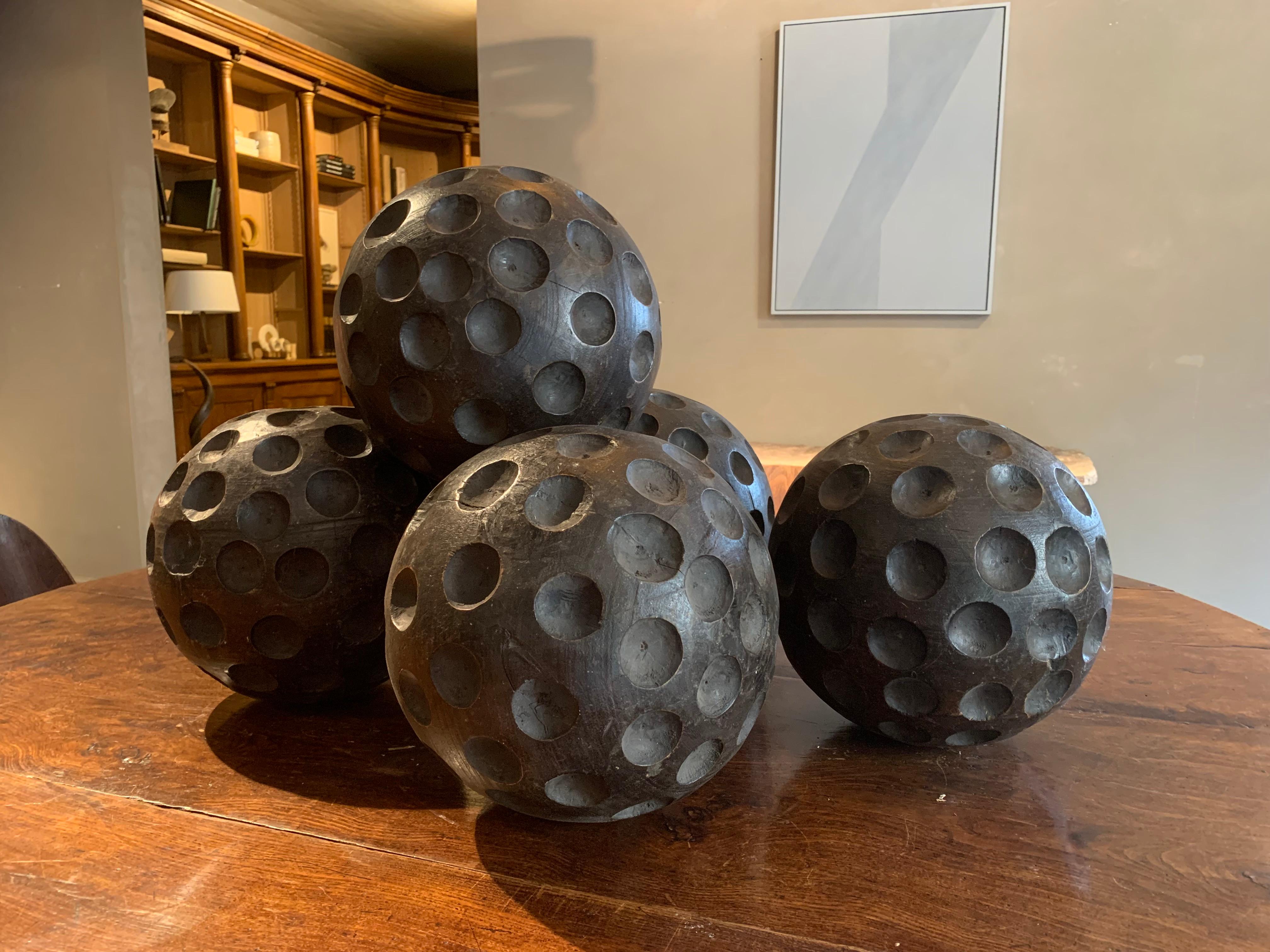 Brutalist Wooden Spheres 2