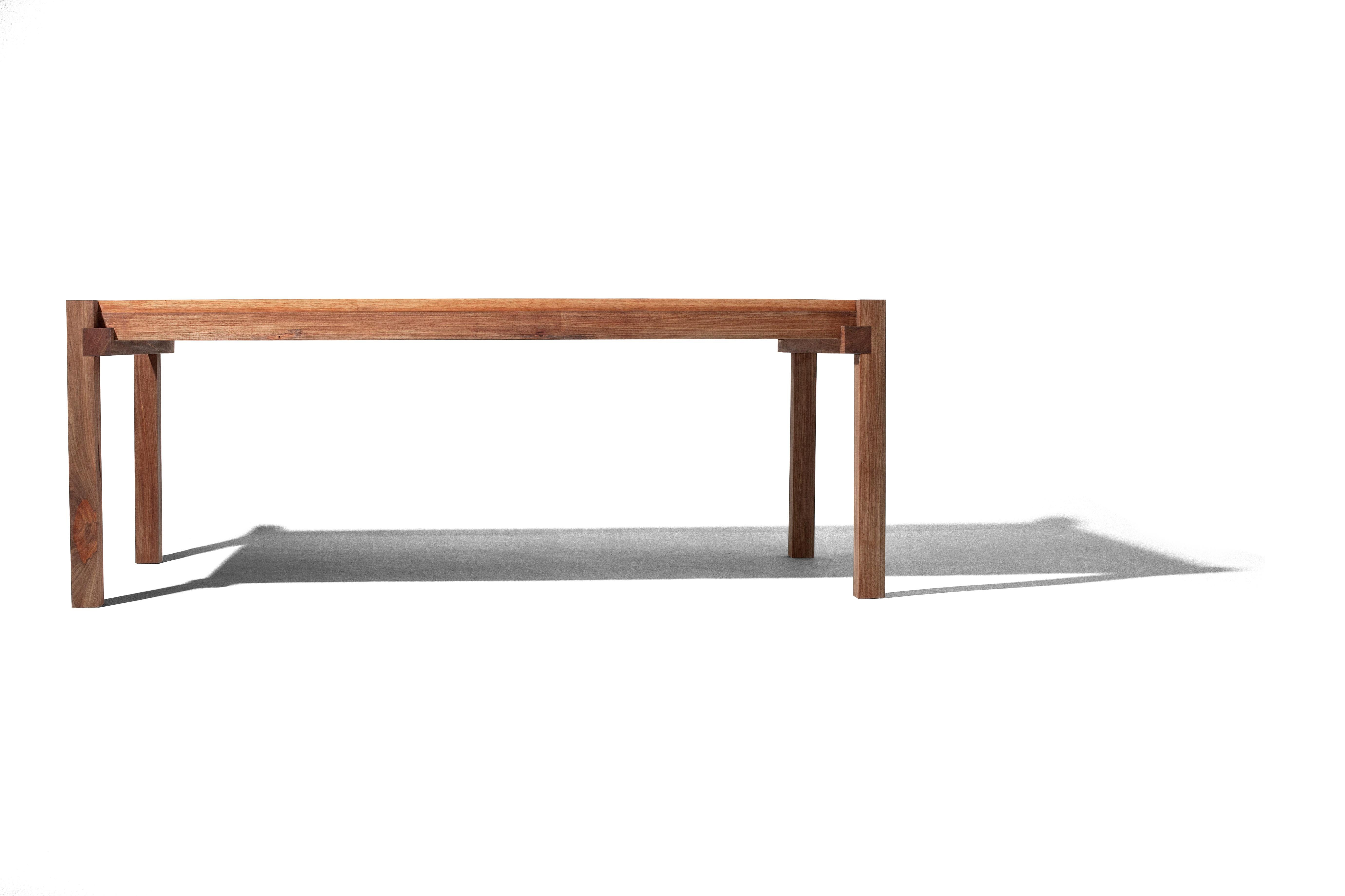 Brazilian Brutalist Wooden Table For Sale