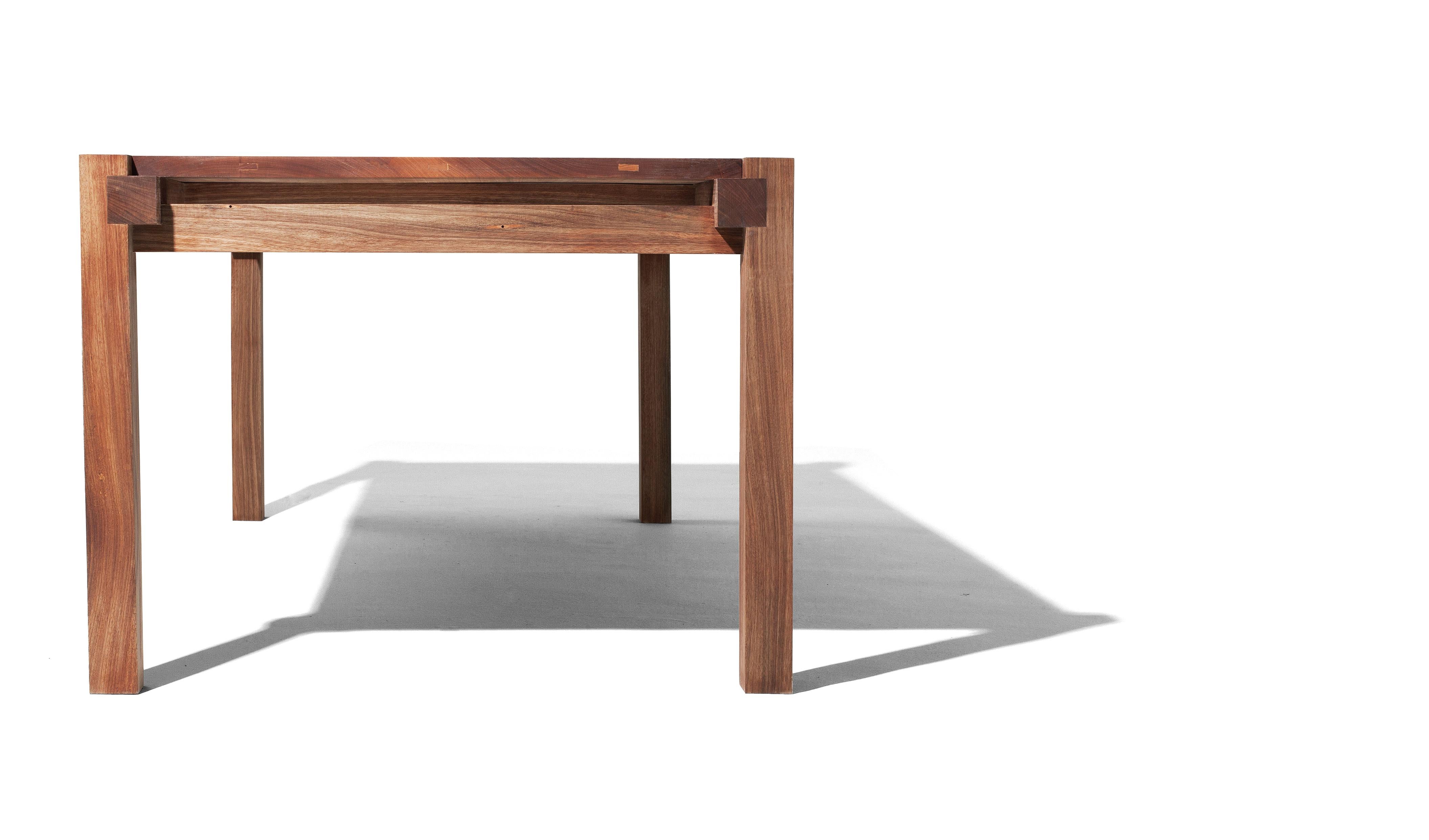 Joinery Brutalist Wooden Table For Sale