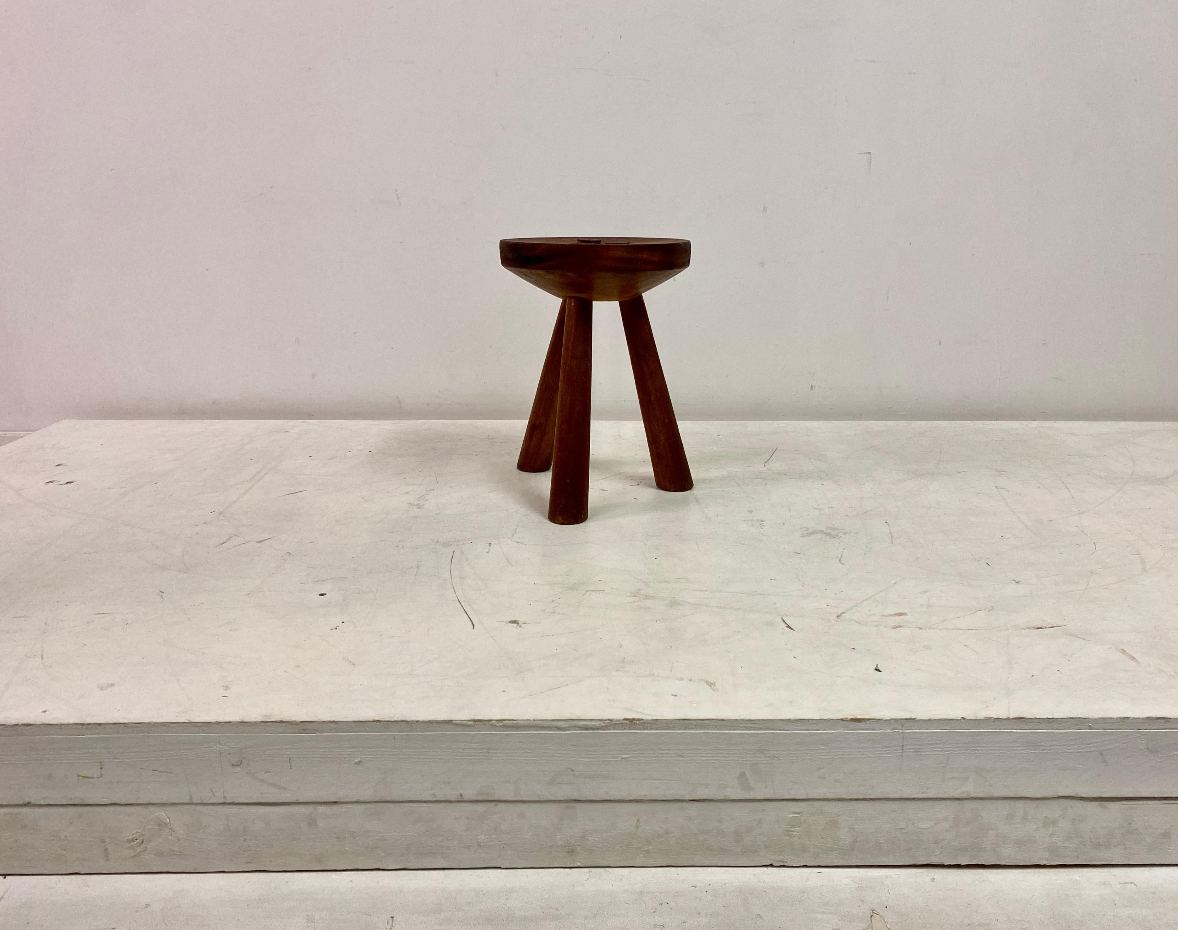 Stool or side table

Three legs

Mid to late 20th Century