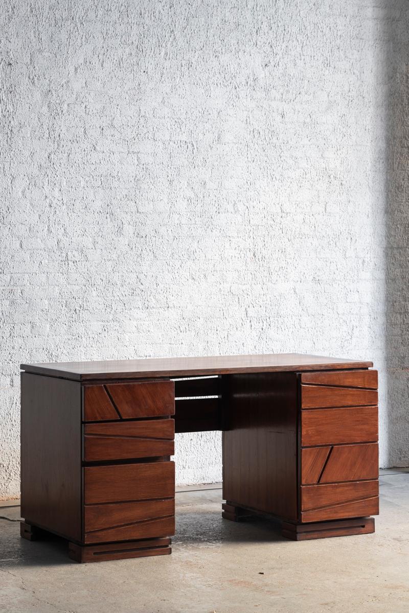 Late 20th Century Brutalist writing desk, 1980s