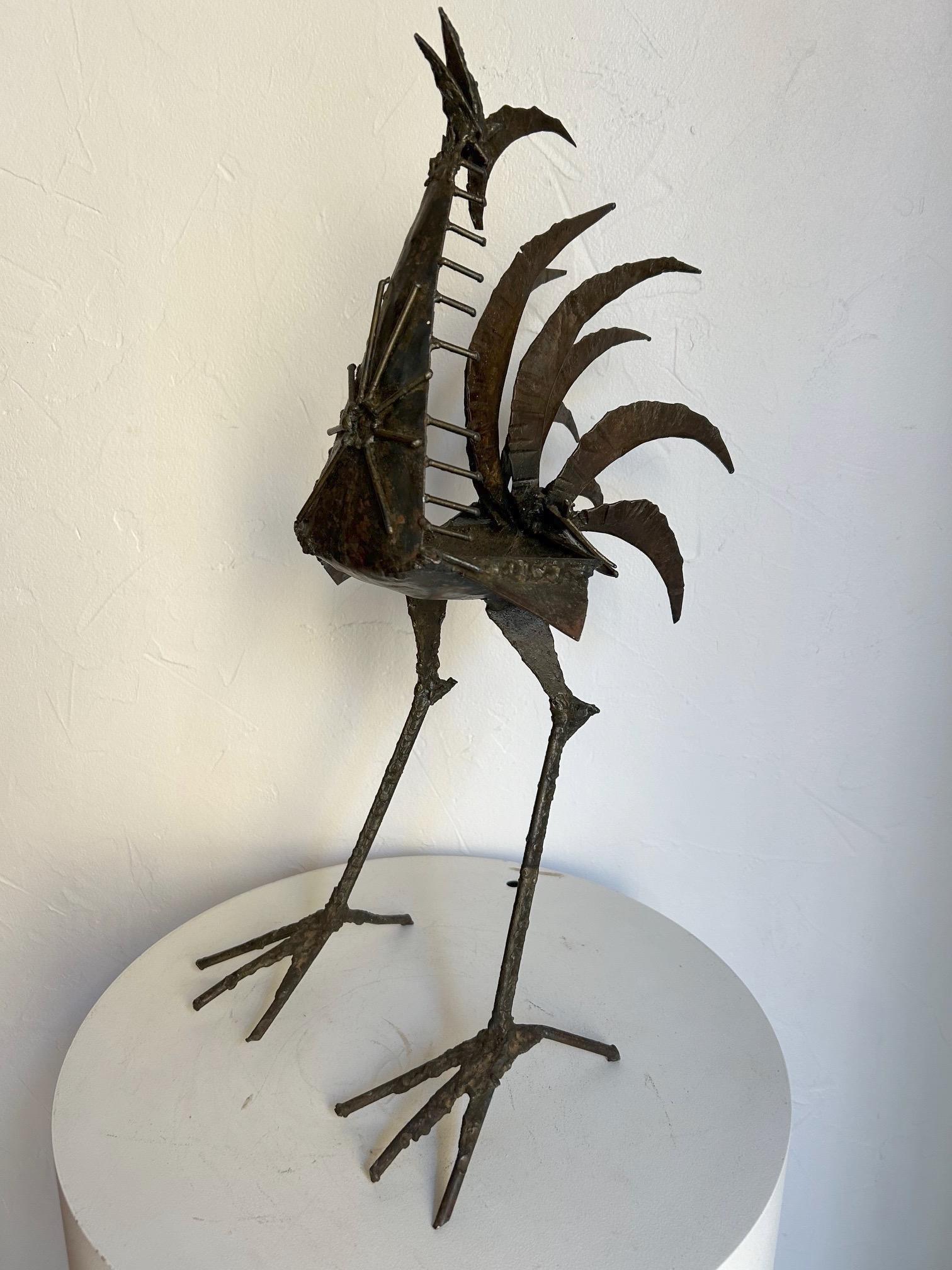 Interessante opera francese alla maniera di Michel Anasse, risalente agli anni Settanta.
Scultura in ferro battuto e saldato che rappresenta un gallo.
Scultura decorativa anche nello spirito di Sido e Francois Thevenin.
