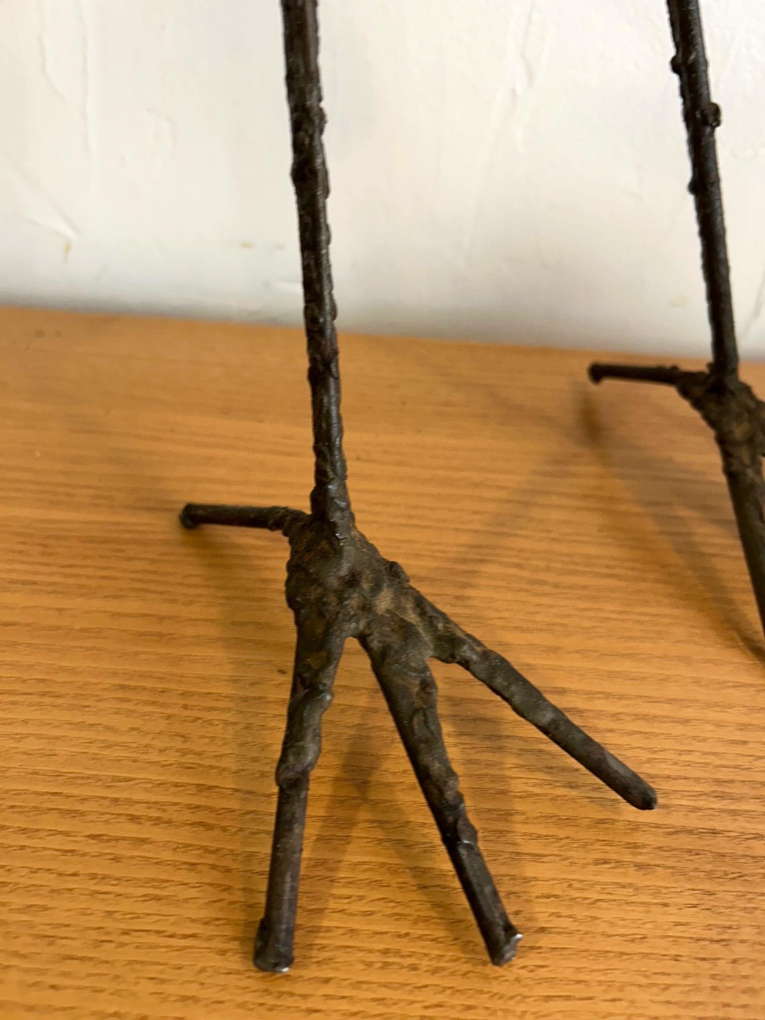 Fine XX secolo Scultura brutalista di uccelli in ferro battuto risalente agli anni '70 in vendita