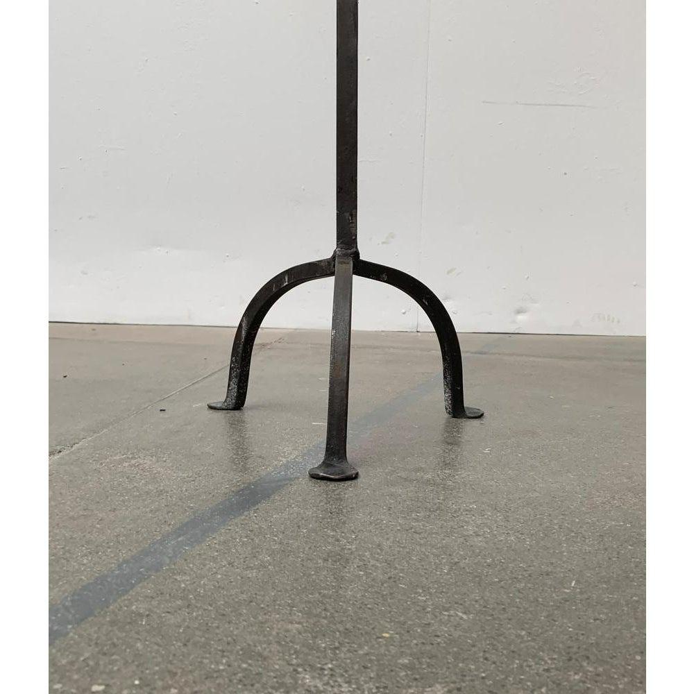 Brutalist Wrought Iron Candleholder For Sale 5