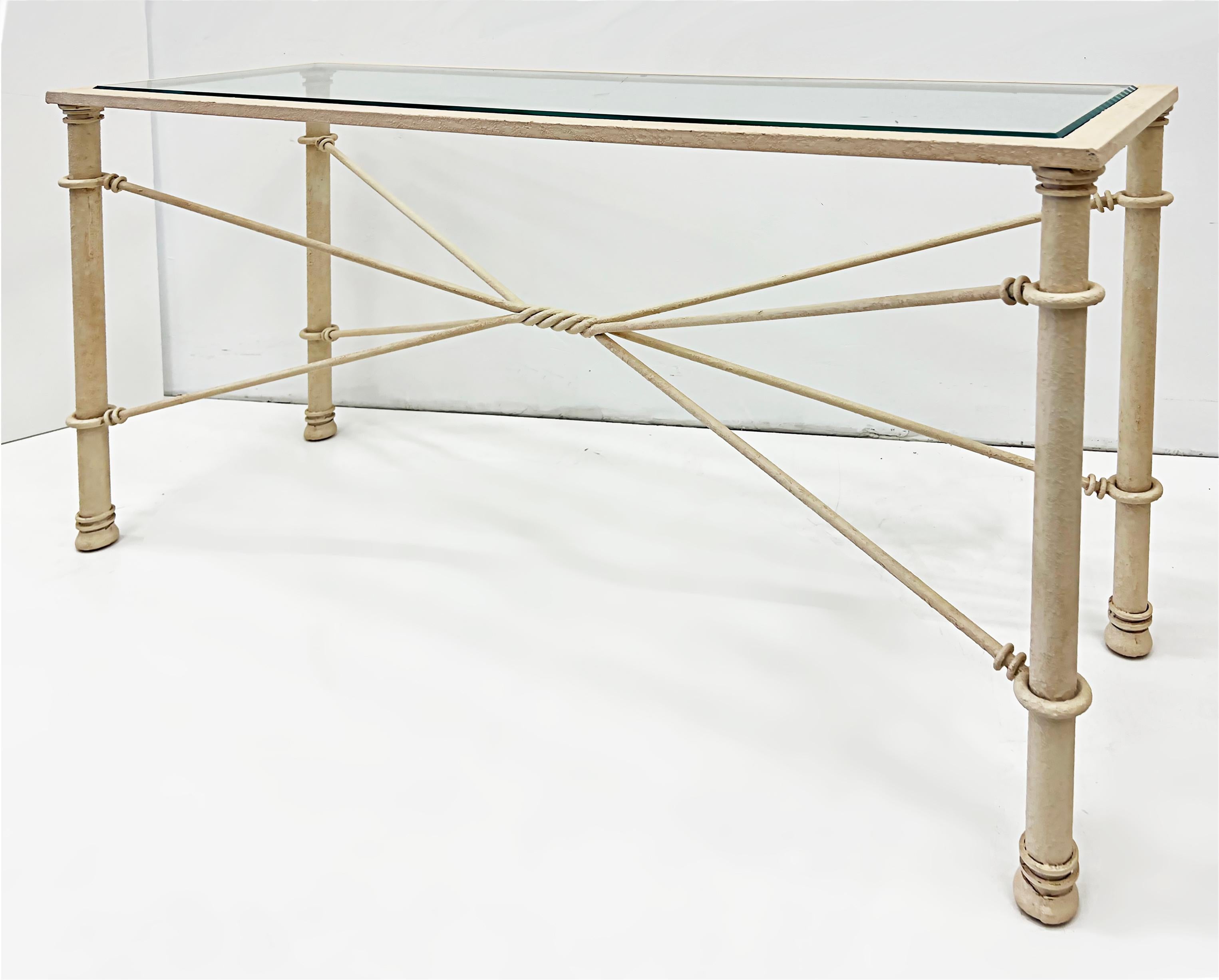 brutalist console table