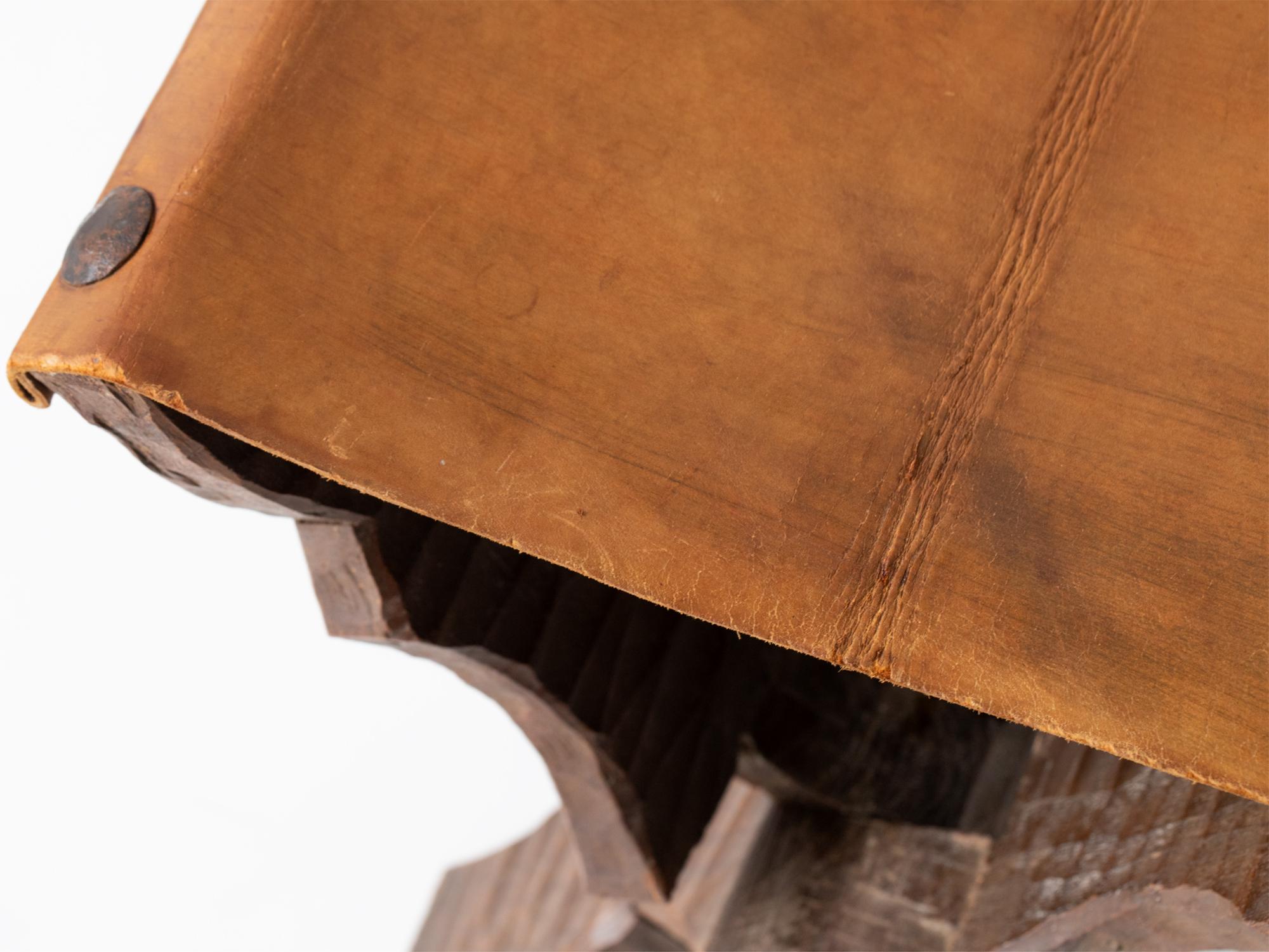 Mid-20th Century Brutalist X-Frame Stool For Sale
