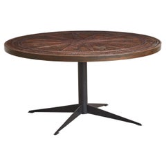 Brutalistischer Couchtisch mit Zodiac-Motiv, Deutschland 1960er Jahre