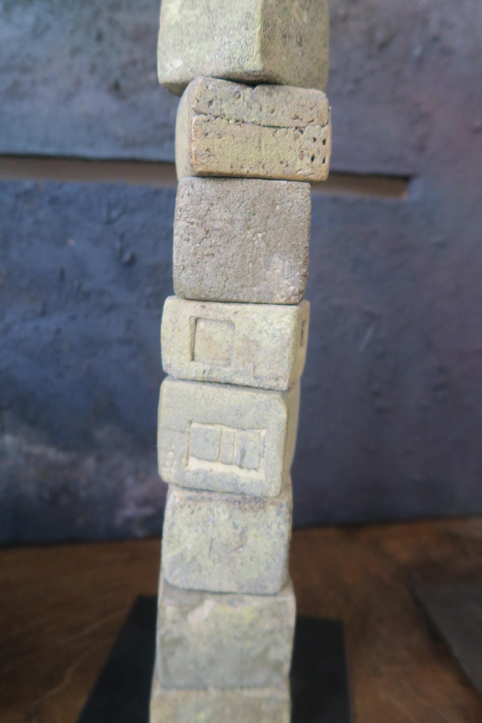 candelabro brutalista de artista desconocido en venta 1