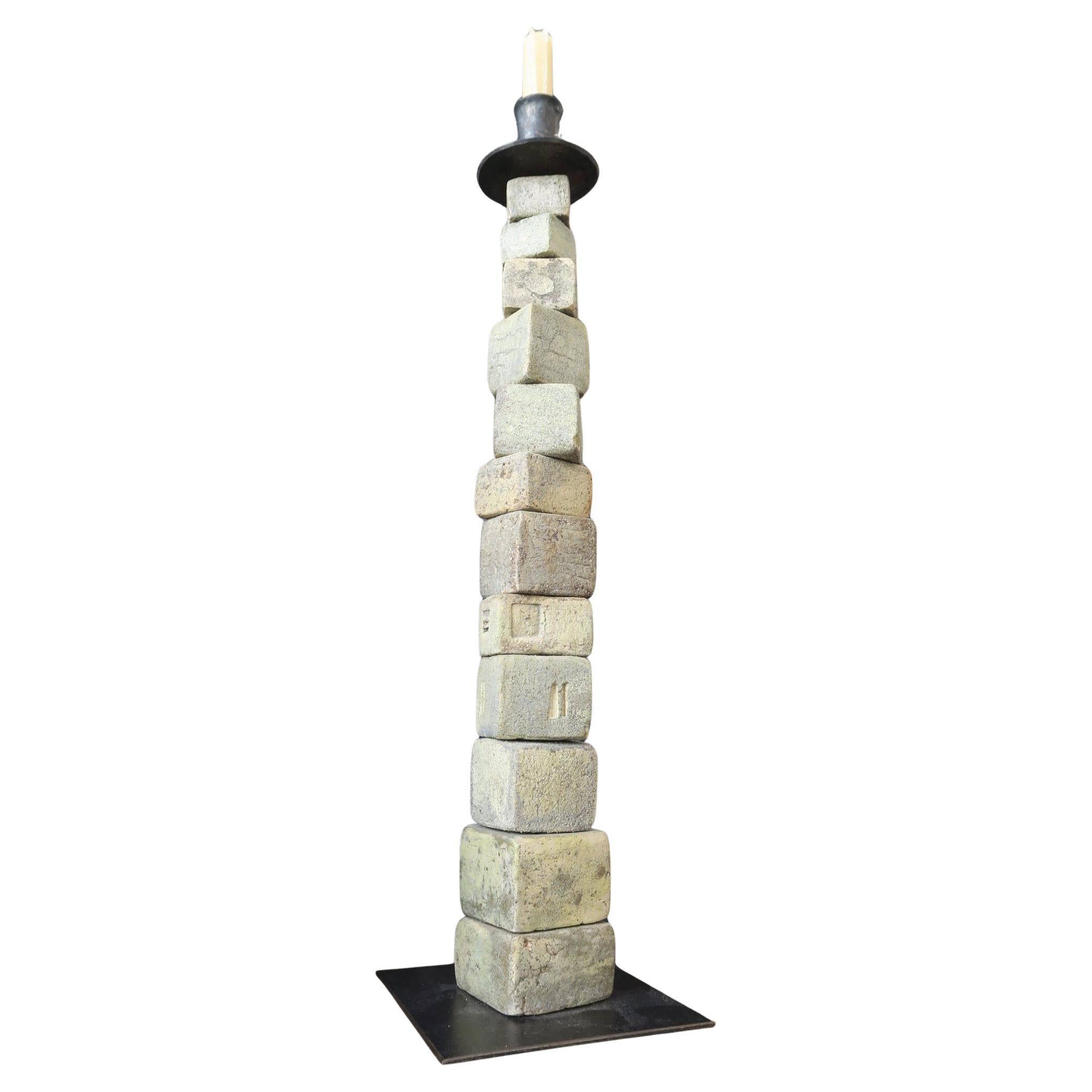 candelabro brutalista de artista desconocido en venta