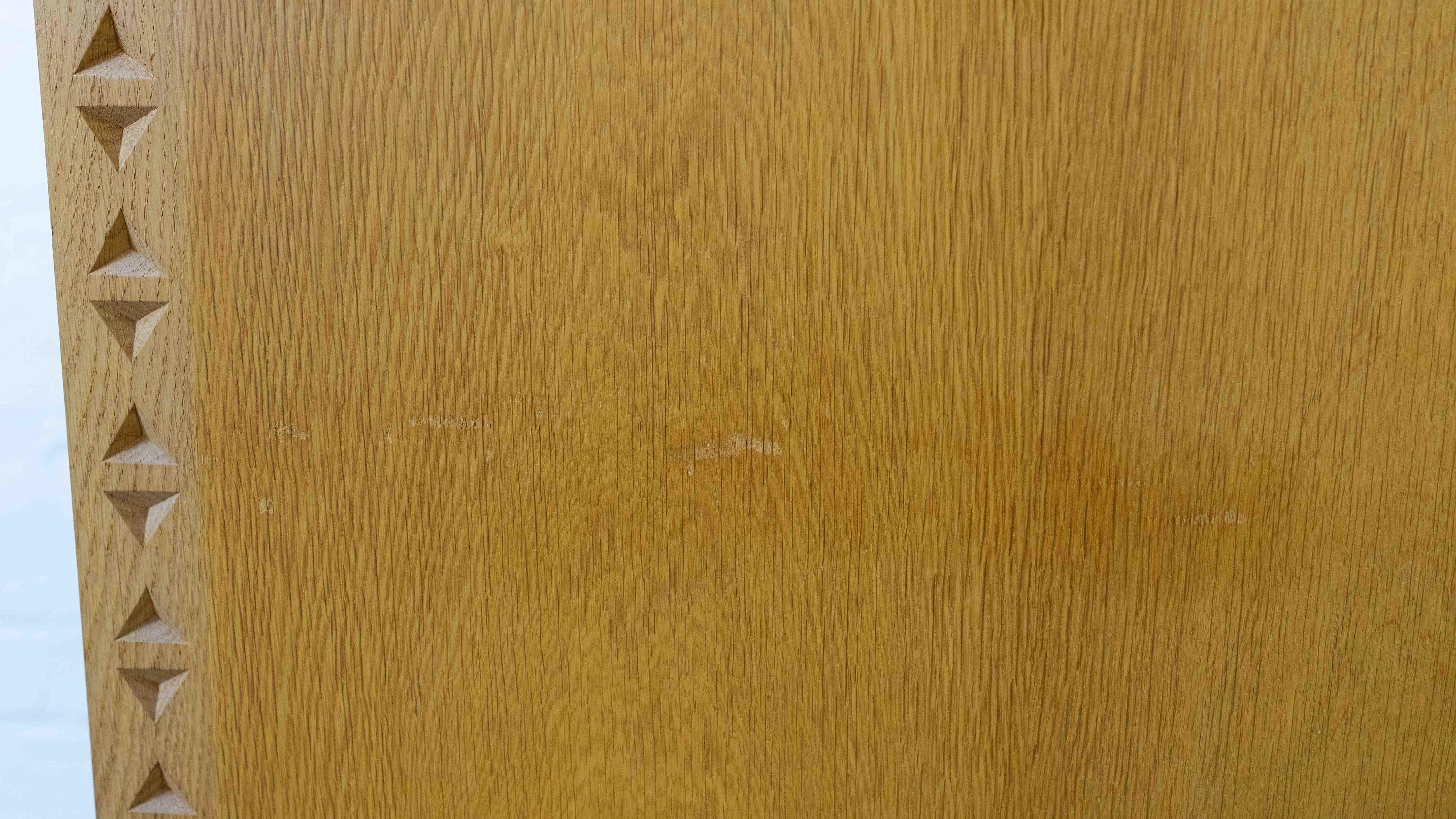 Credenza brutalista di metà secolo in legno di quercia in vendita 12
