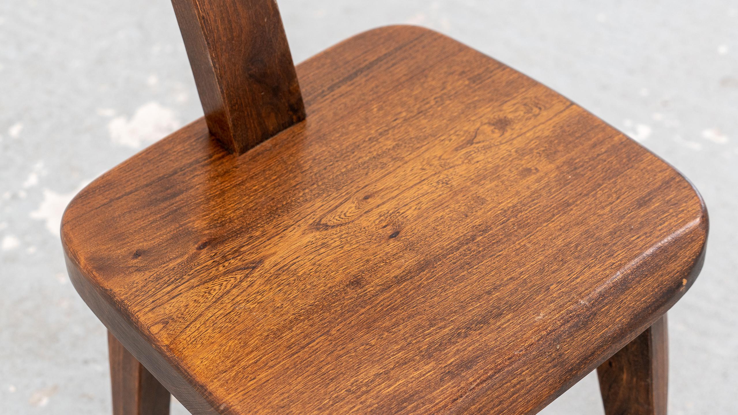 Brutalistic & Minimalistic T- Chair by Olavi Hänninen, 1958 for Mikko Nupponen 5