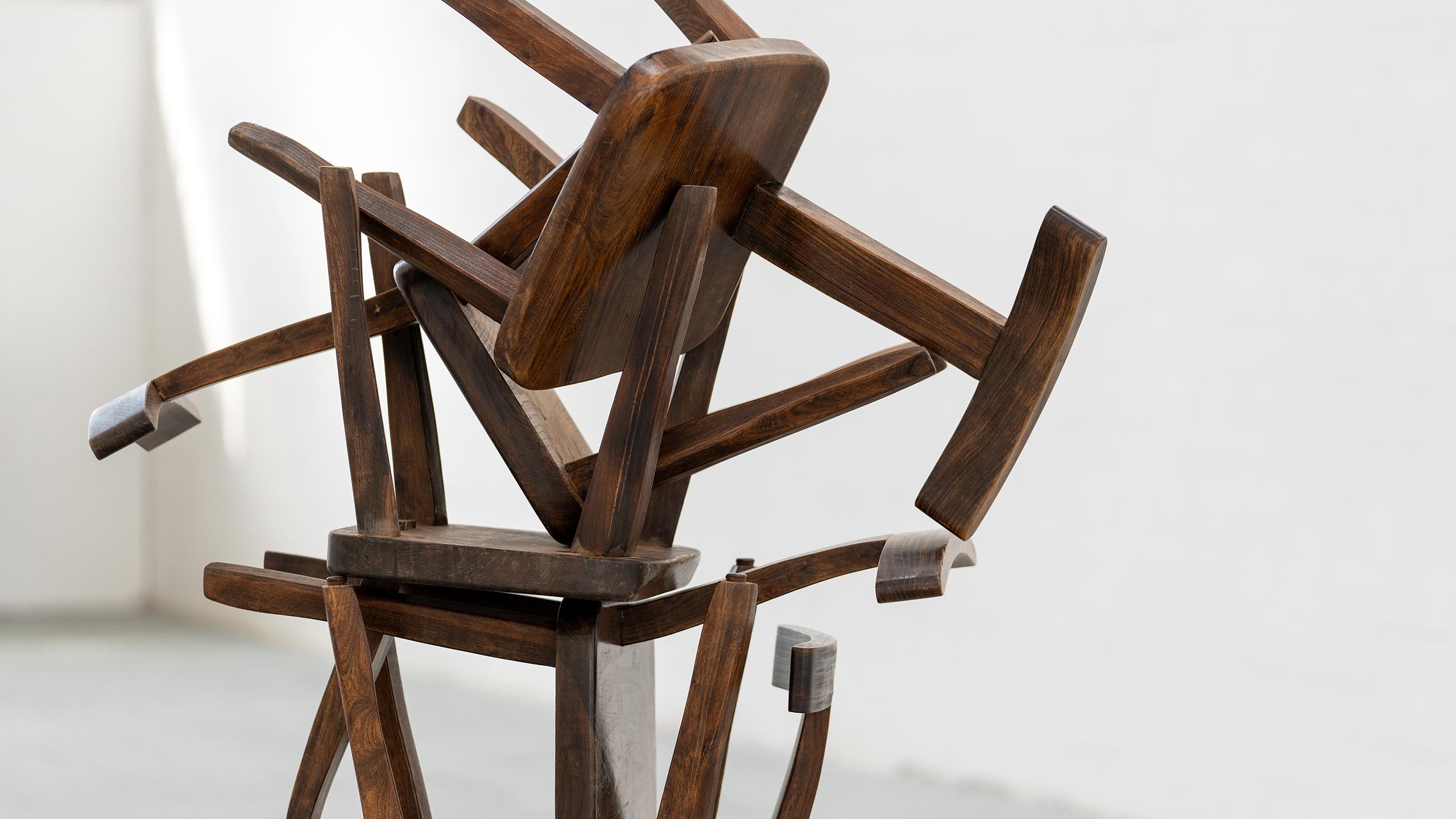 Brutalistic & Minimalistic T- Chair by Olavi Hänninen, 1958 for Mikko Nupponen 8