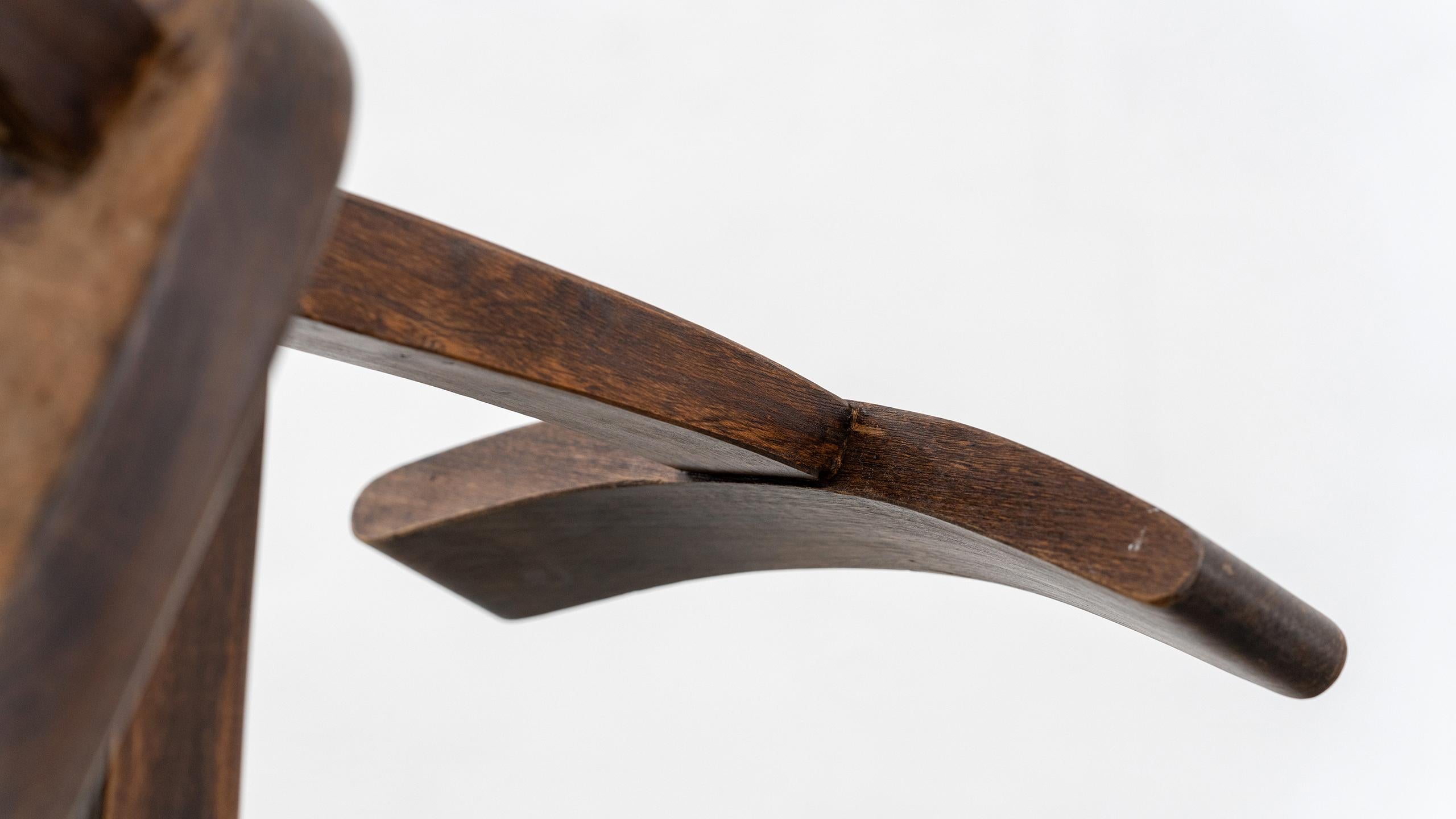 Brutalistic & Minimalistic T- Chair by Olavi Hänninen, 1958 for Mikko Nupponen 9