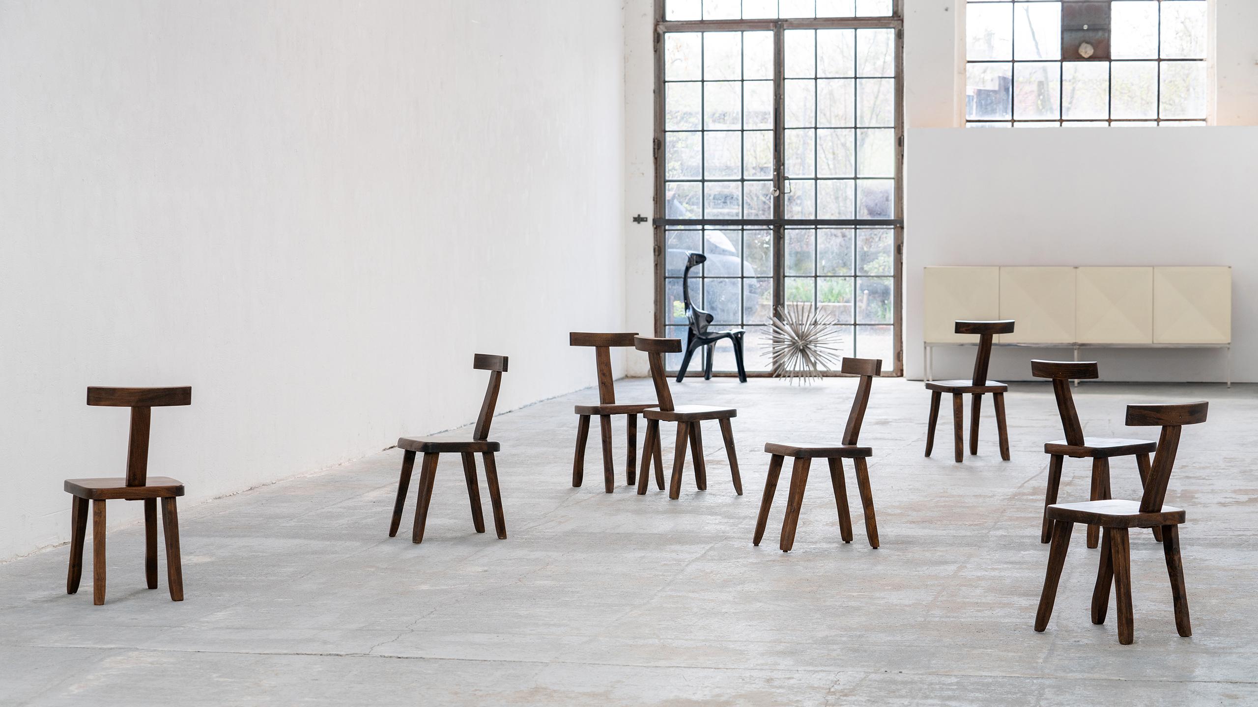 Brutalistic & Minimalistic T- Chair by Olavi Hänninen, 1958 for Mikko Nupponen 12