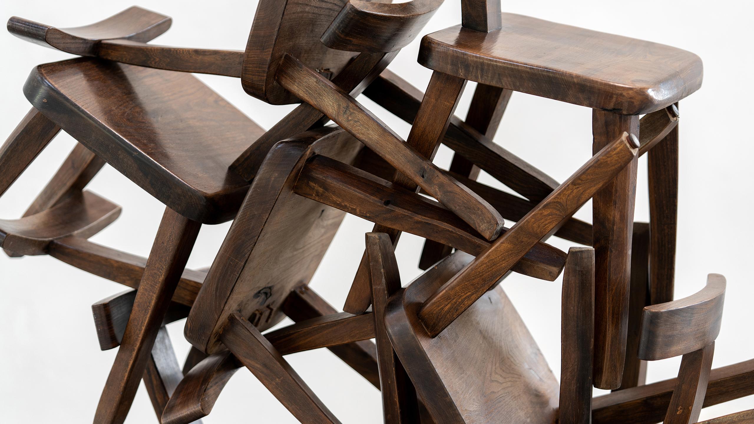 Brutalistic & Minimalistic T- Chair by Olavi Hänninen, 1958 for Mikko Nupponen 14