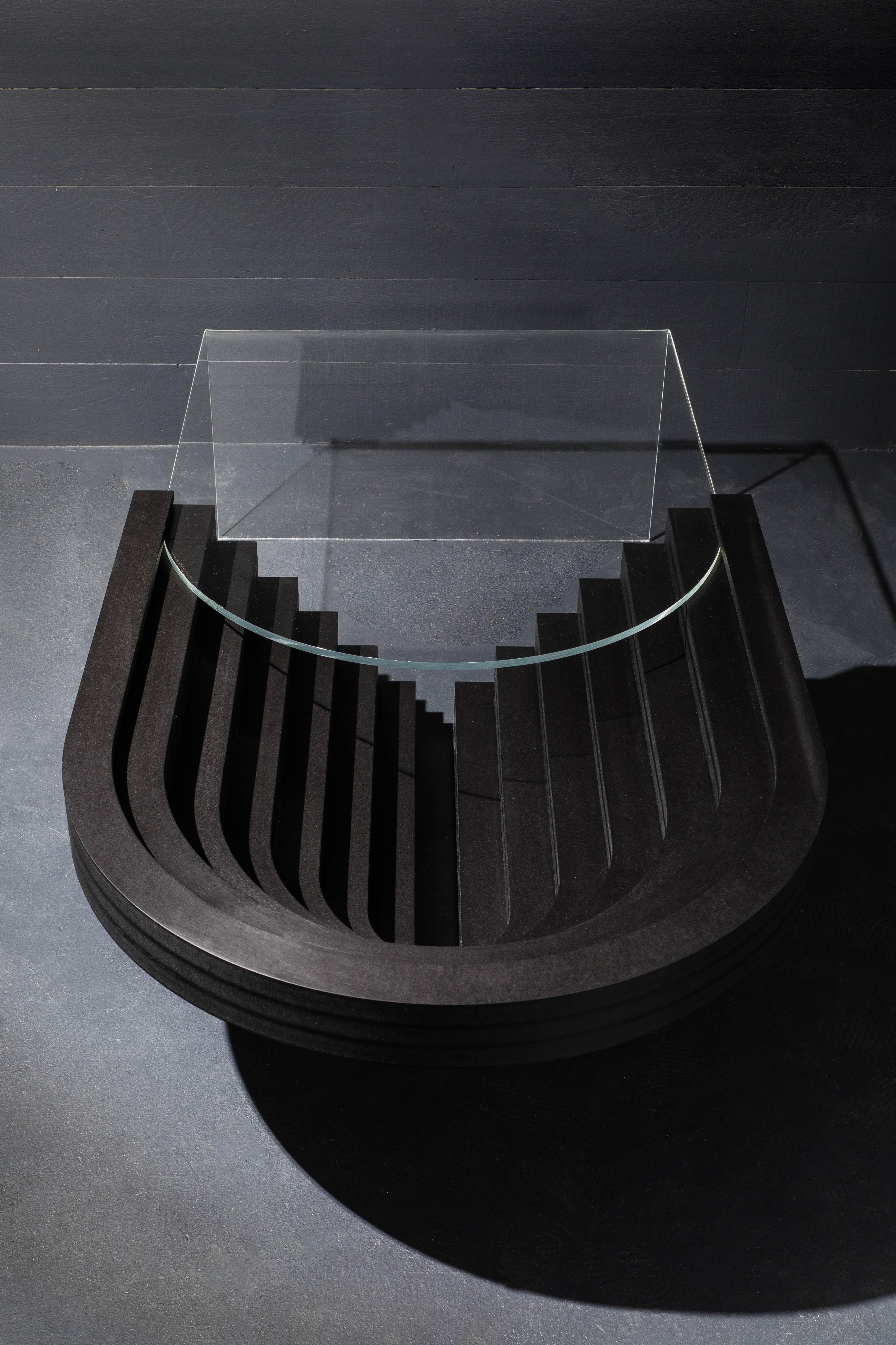 Contemporary Brutiful U&I Coffee Table, Geometric Coffee Table by Birnam Wood Studio