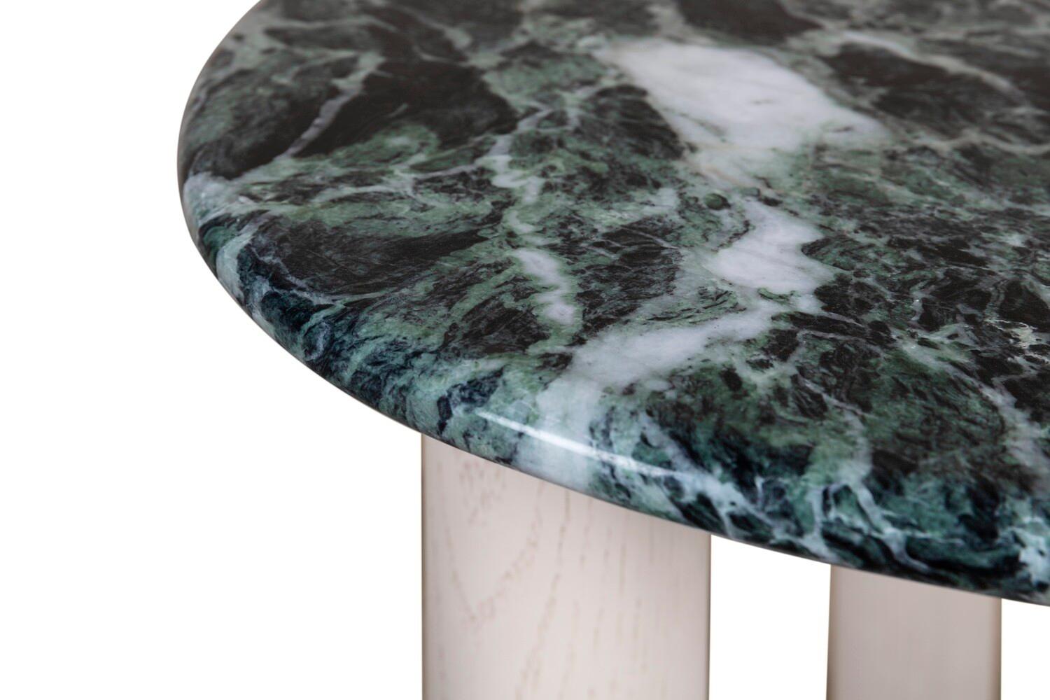 Hand-Crafted ‘Bruton’ Contemporary Marble Side Table For Sale