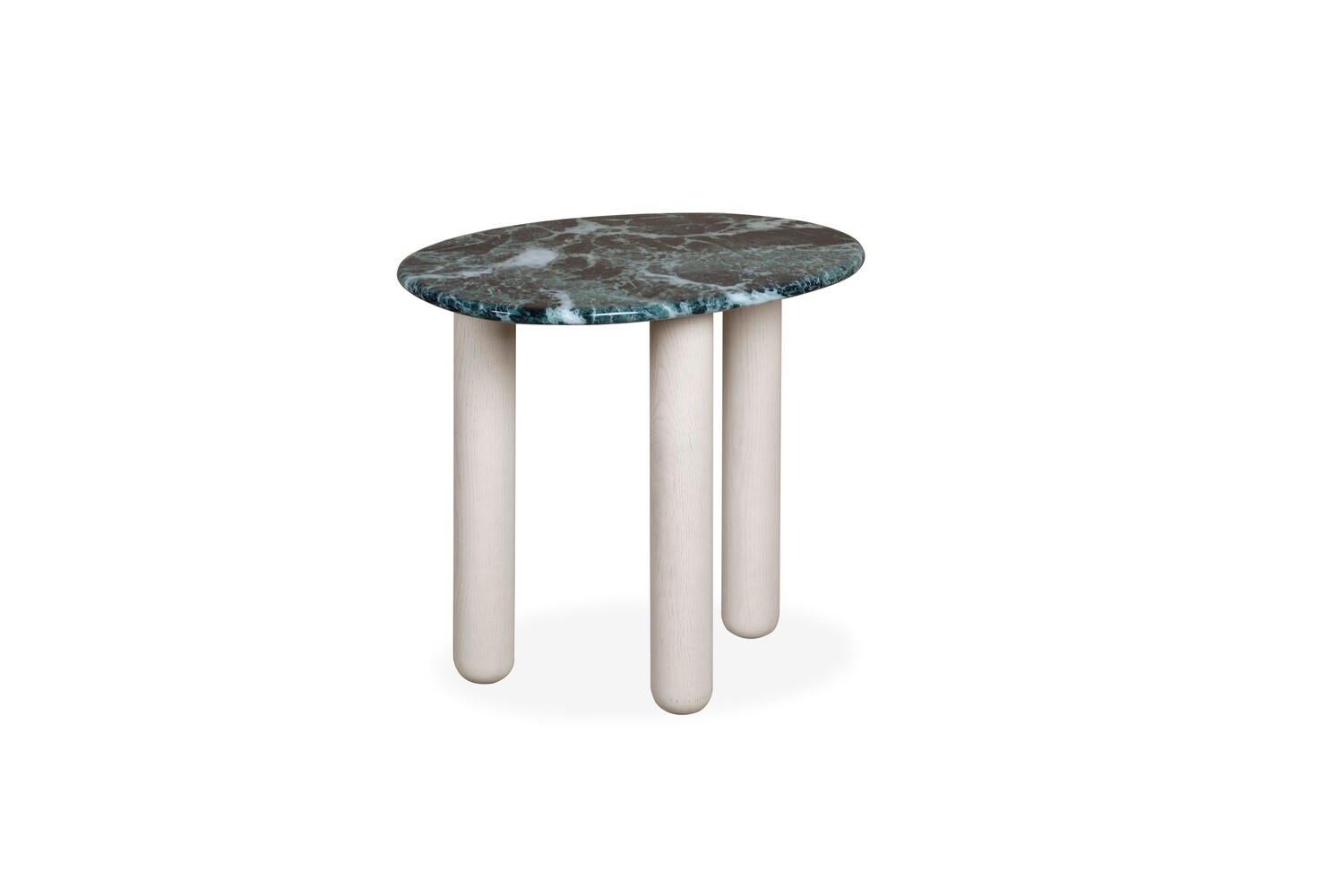 ‘Bruton’ Contemporary Marble Side Table In New Condition For Sale In Loxwood, GB