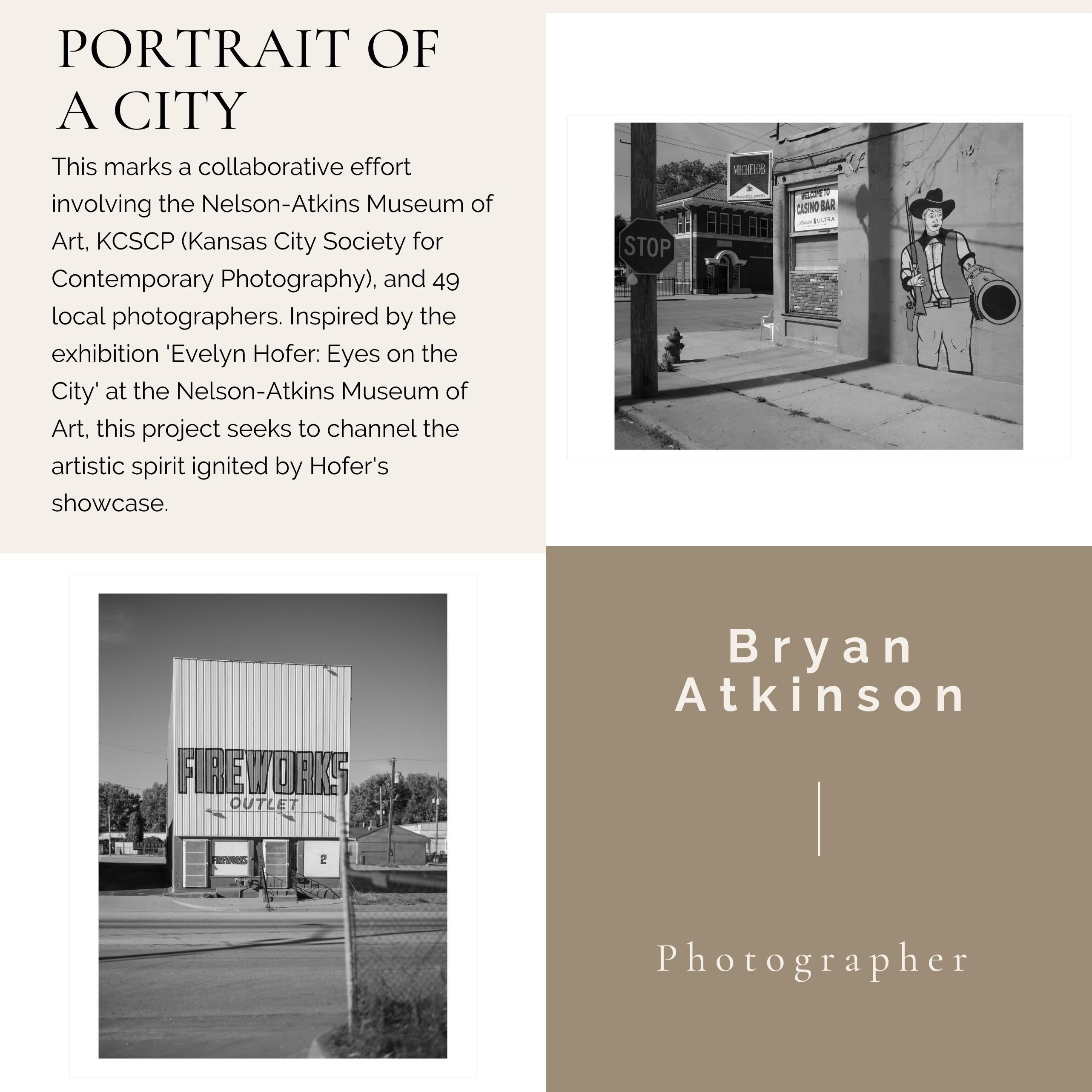 11th & Osage (40% OFF LIST PRICE) - Gray Landscape Photograph by Bryan Atkinson