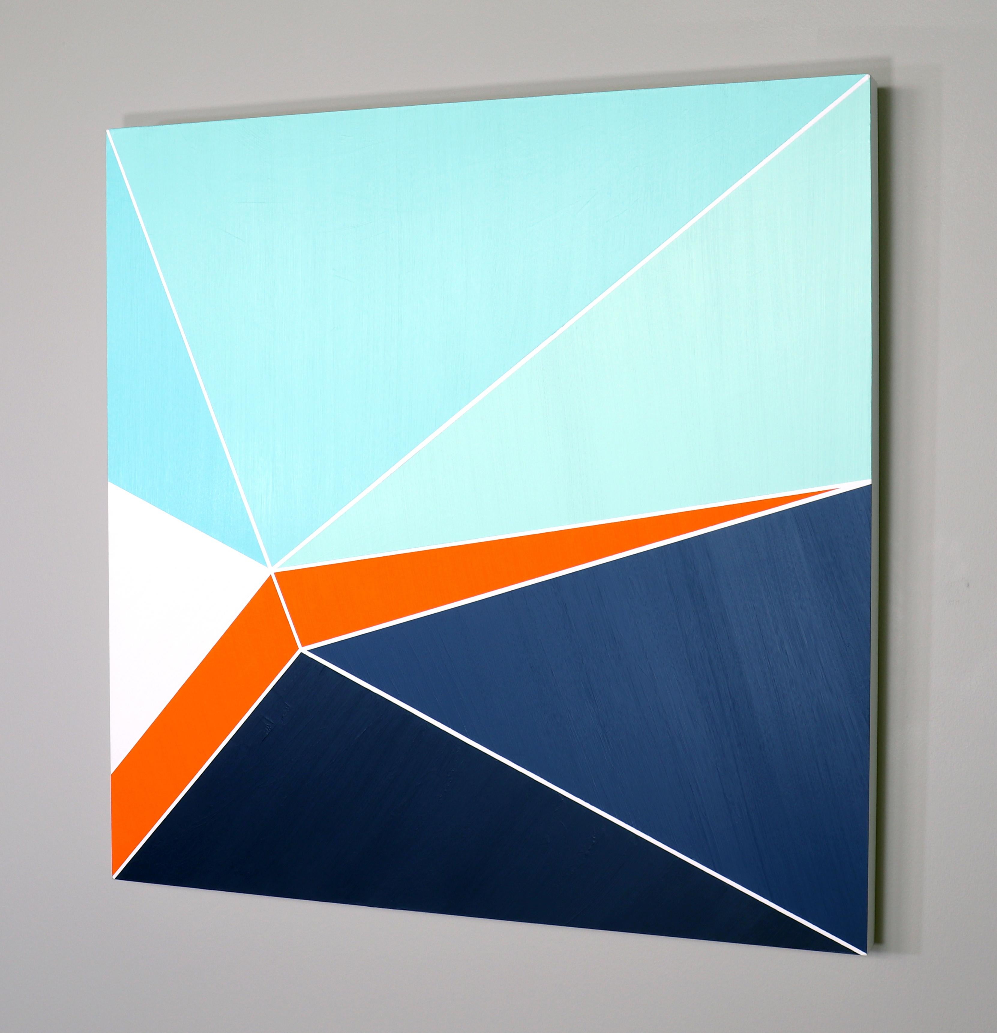'Folding Procession 1, ' by Bryan Boone, Acrylic on Panel Painting For Sale 5