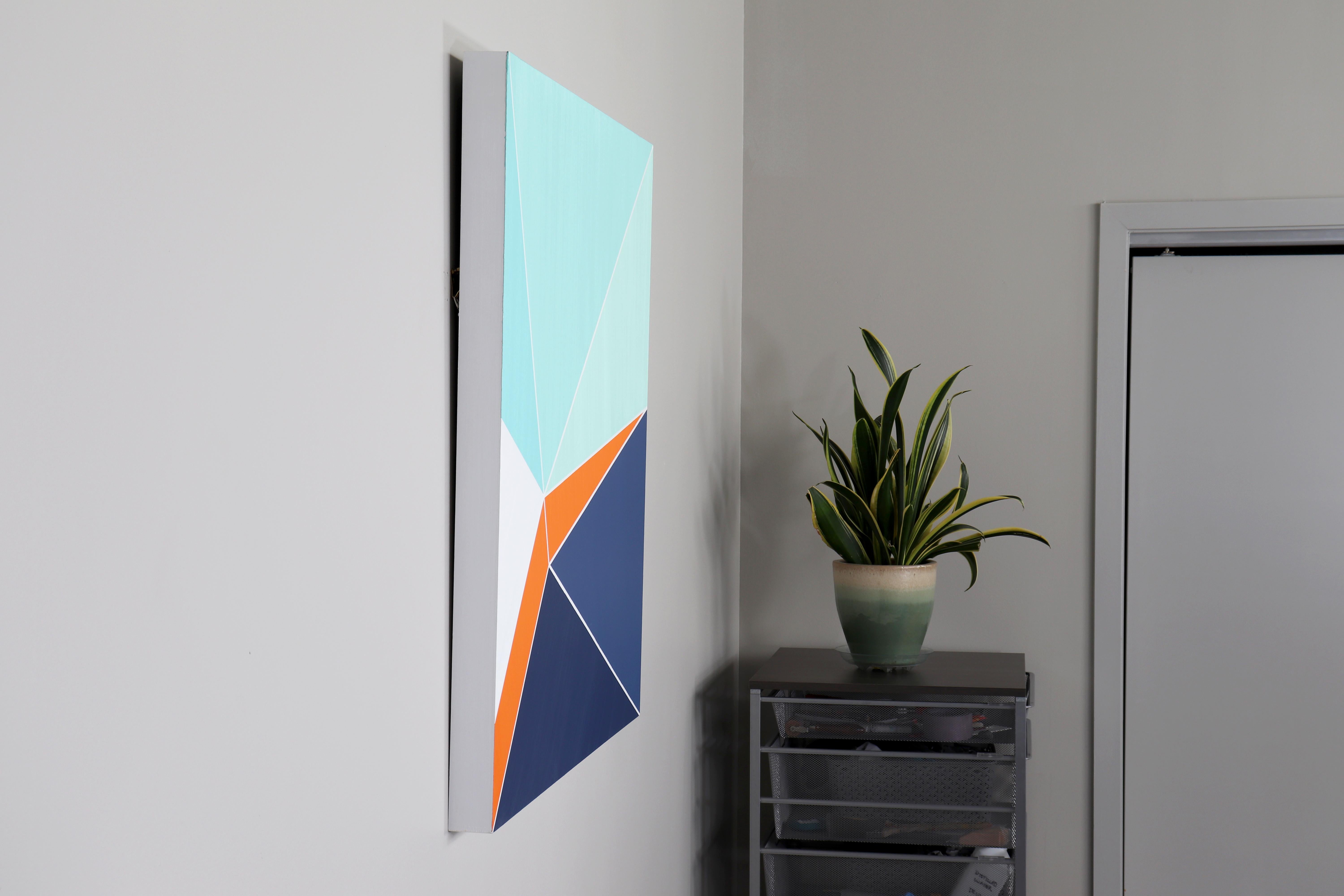 'Folding Procession 1, ' by Bryan Boone, Acrylic on Panel Painting For Sale 6