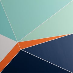 'Folding Procession 1, ' by Bryan Boone, Acrylic on Panel Painting