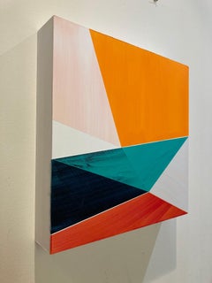"Unknown Steps #6" by Bryan Boone, Acrylic Painting on Panel, 2018; 12" x 12"