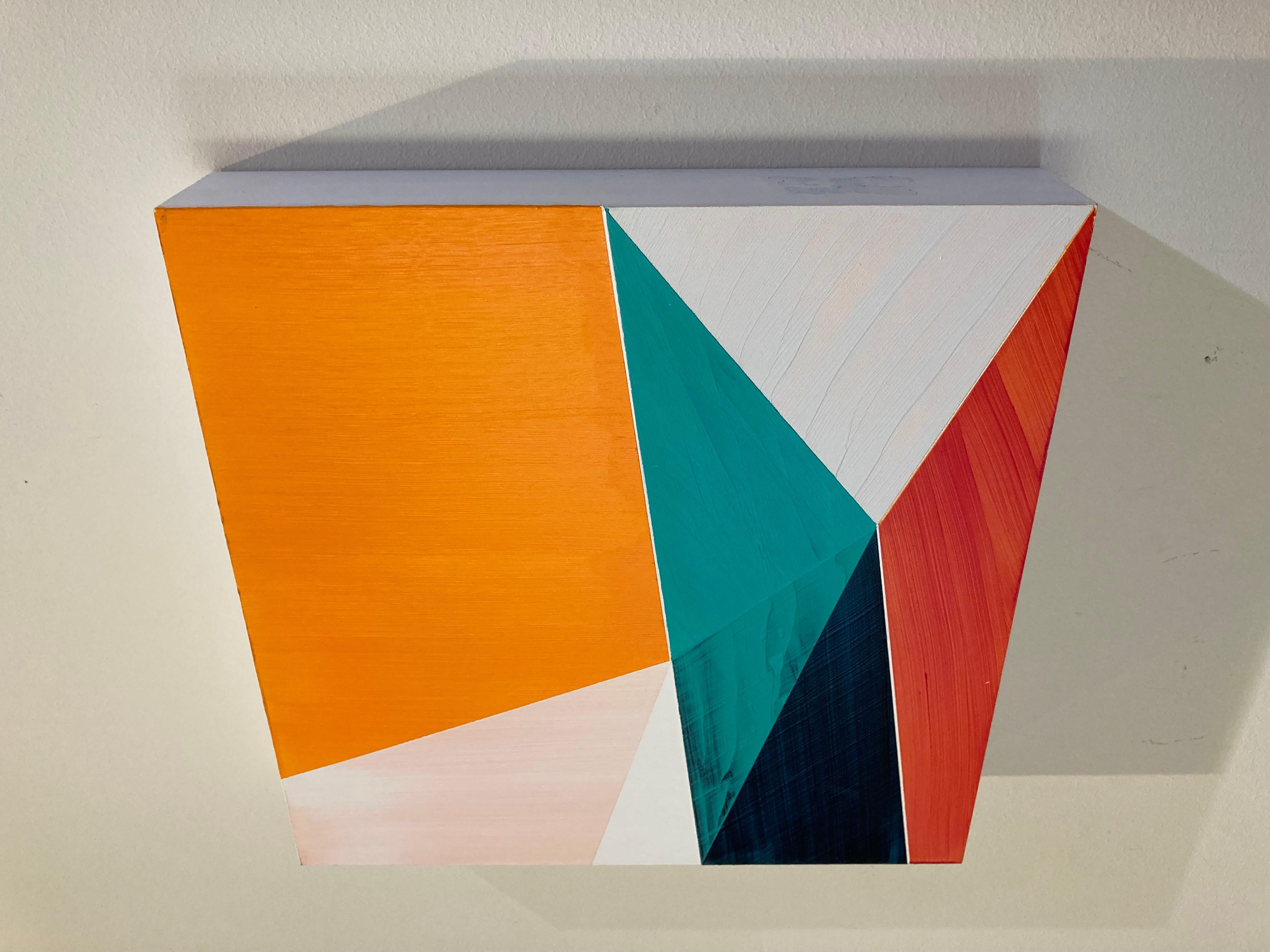 'Unknown Steps-Geometric Abstraction, ' by Bryan Boone, Acrylic on Panel Painting For Sale 3