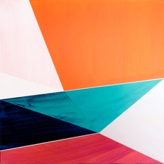 'Unknown Steps-Geometric Abstraction, ' by Bryan Boone, Acrylic on Panel Painting