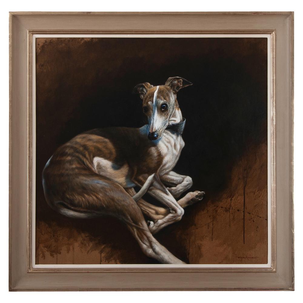 Bryan Hanlon Animal Painting - Whippet