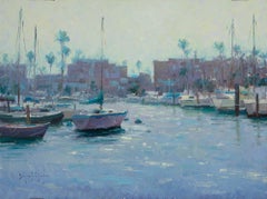 "A Bright Morning For Sailing" Modern Impressionist Scene in Southern California