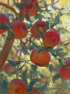 "Apple Glow" Modern Impressionist Still Life