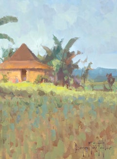 "Bali Rice Fields" Modern Impressionist Scene in Bali