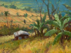 "Bali Rice Terraces" Modern Impressionist Scene in Bali