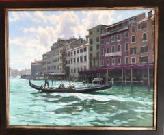 „Die Gondola-Reise“  On A Canal In Venice, Italien