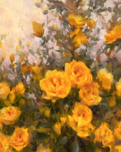 "Heritage Roses" Modern Impressionist Still Life