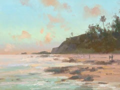 "Main Beach Sunset" Modern Impressionist Southern California Seascape
