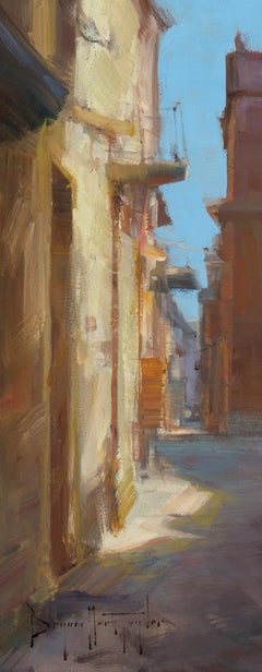 Modern Impressionist "Amalfi Alleyway"" Plein Air Oil of Italy